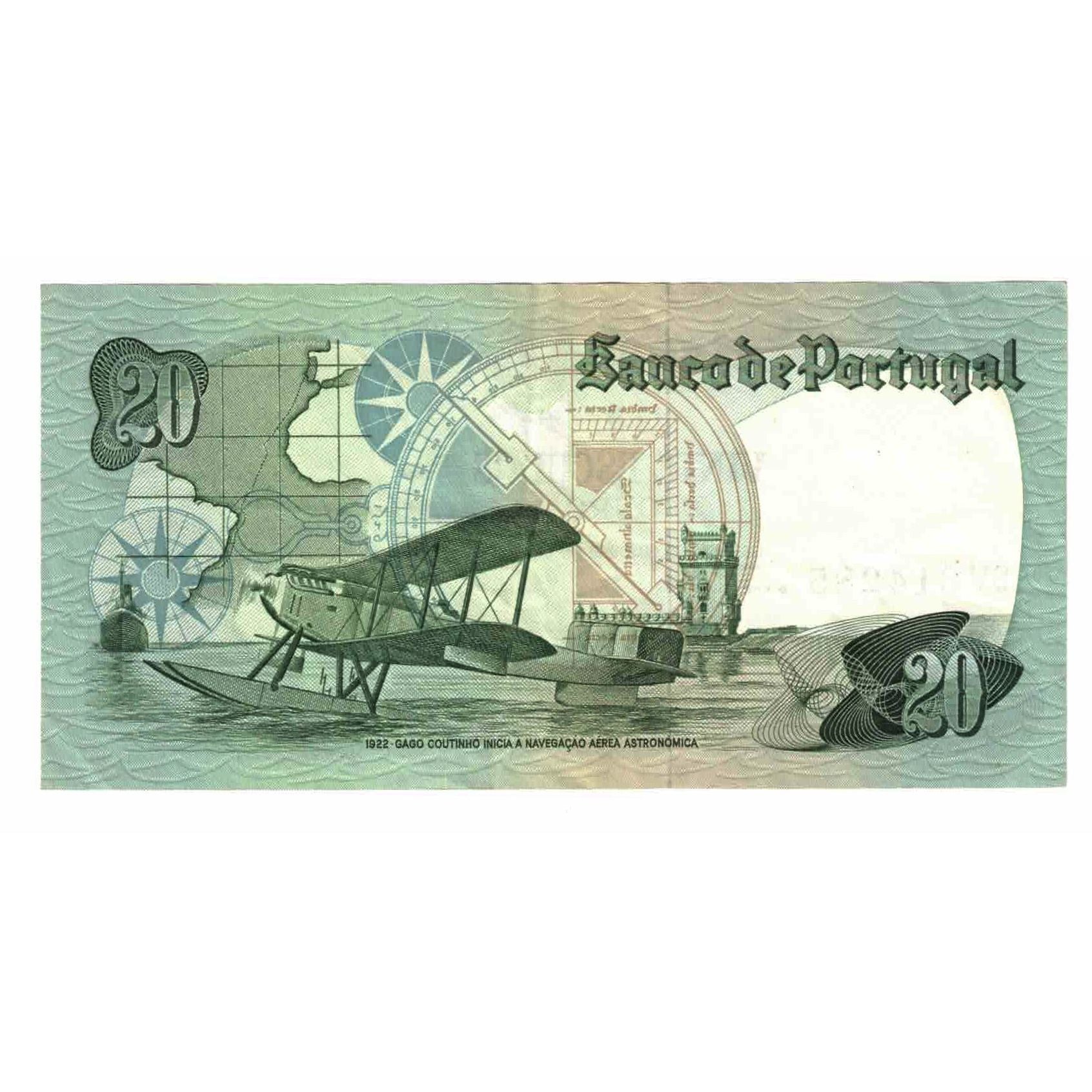 Banknote, Portugal, 20 Escudos, 1978, 1978-10-04, KM:176b, UNC(63)