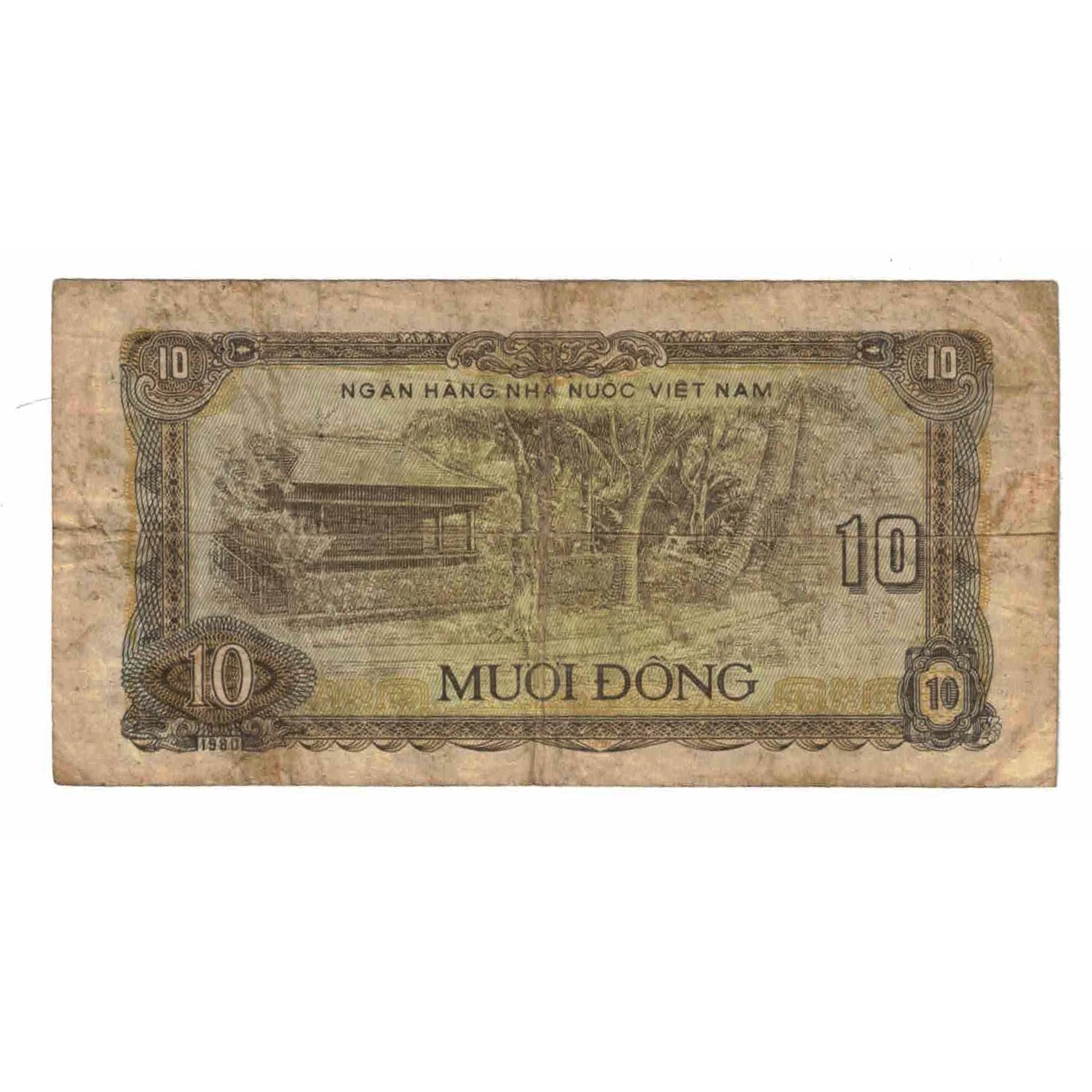 Geldschein, Vietnam, 10 D<ox>ng, 1980, KM:86a, SGE