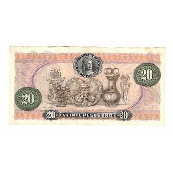Biljet, Colombia, 20 Pesos Oro, 1981, 1981-01-01, KM:409d, SPL