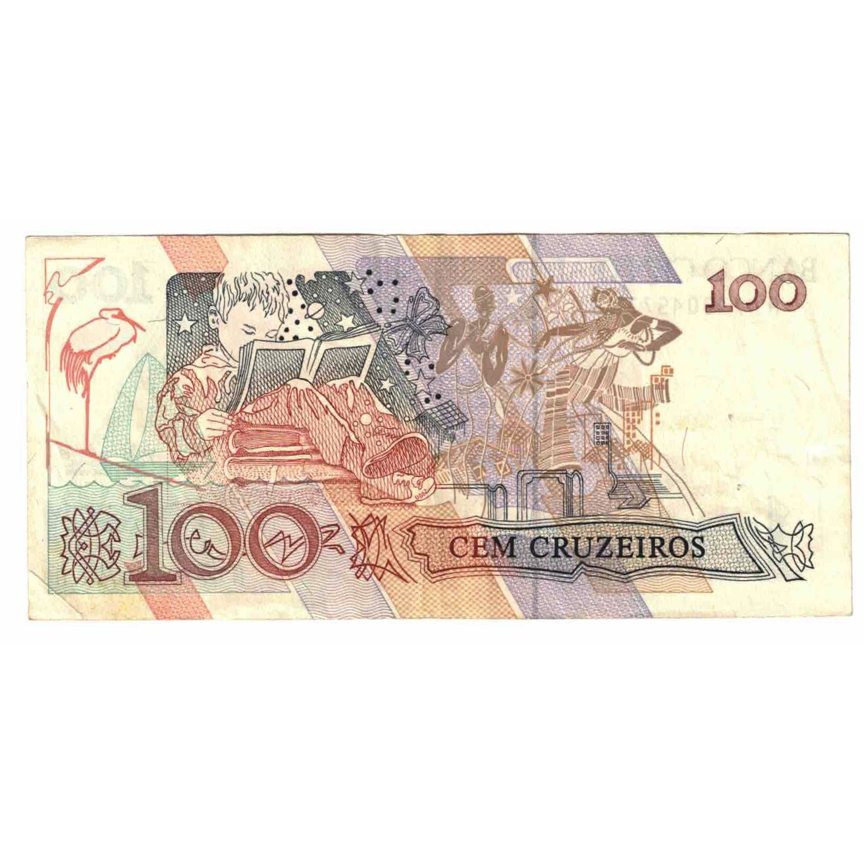 Nota, Brasil, 100 Cruzeiros, Undated (1990), KM:228, UNC(63)