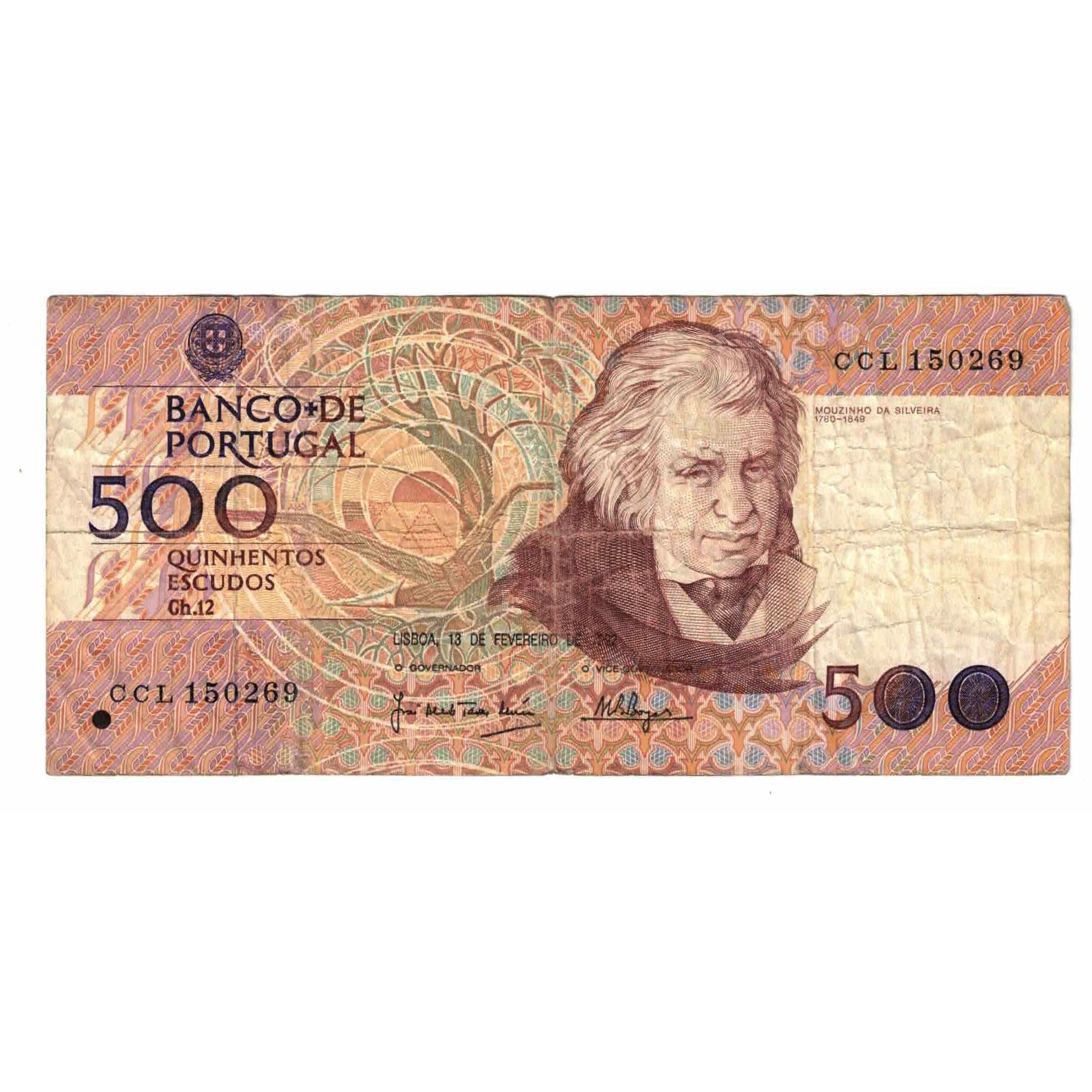 Banknote, Portugal, 500 Escudos, 1992, 1992-02-13, KM:180b, EF(40-45)