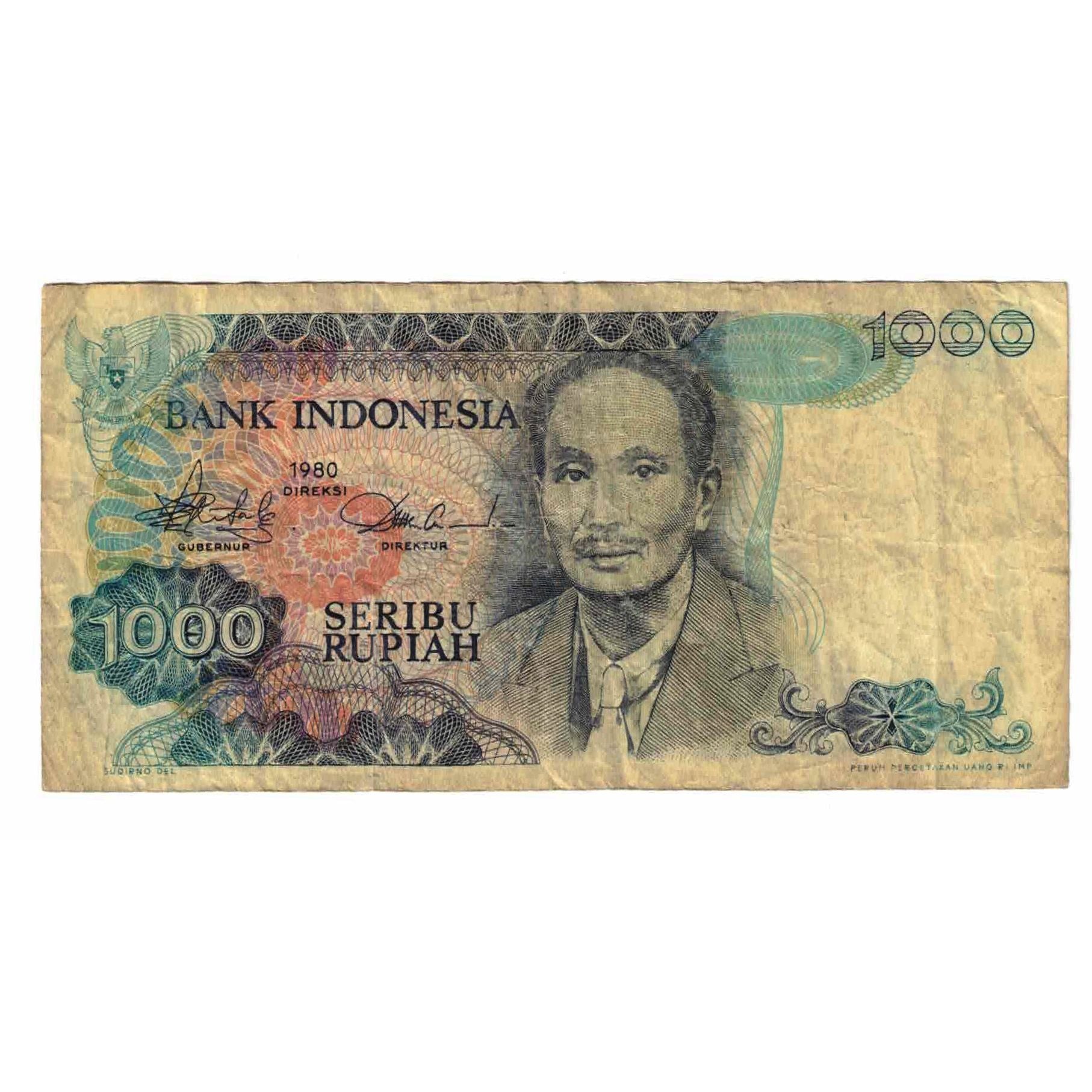 Geldschein, Indonesien, 1000 Rupiah, Undated (1980), KM:119, S