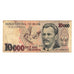 Nota, Brasil, 10,000 Cruzeiros, Undated (1991), KM:233a, VF(30-35)