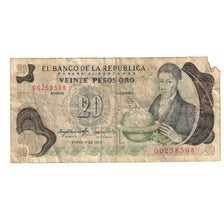 Banknote, Colombia, 20 Pesos Oro, 1983, 1983-01-01, KM:409d, AG(1-3)