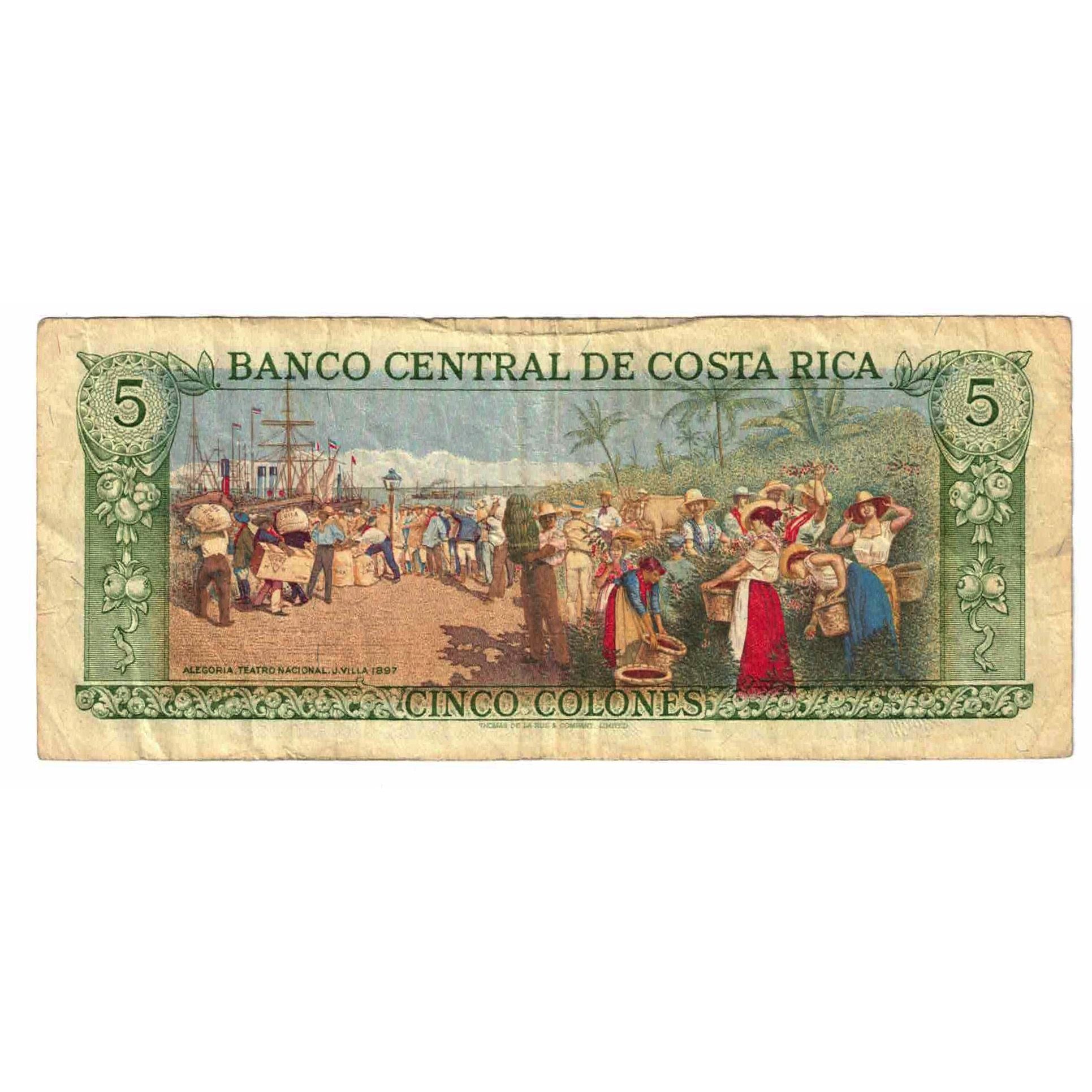 Billete, 5 Colones, 1983, Costa Rica, 1983-04-07, KM:236d, BC