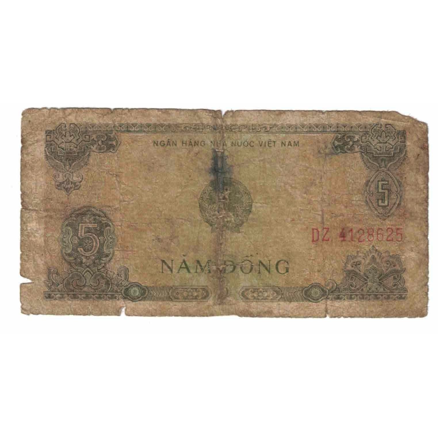 Geldschein, Vietnam, 5 D<ox>ng, 1976, KM:81a, GE