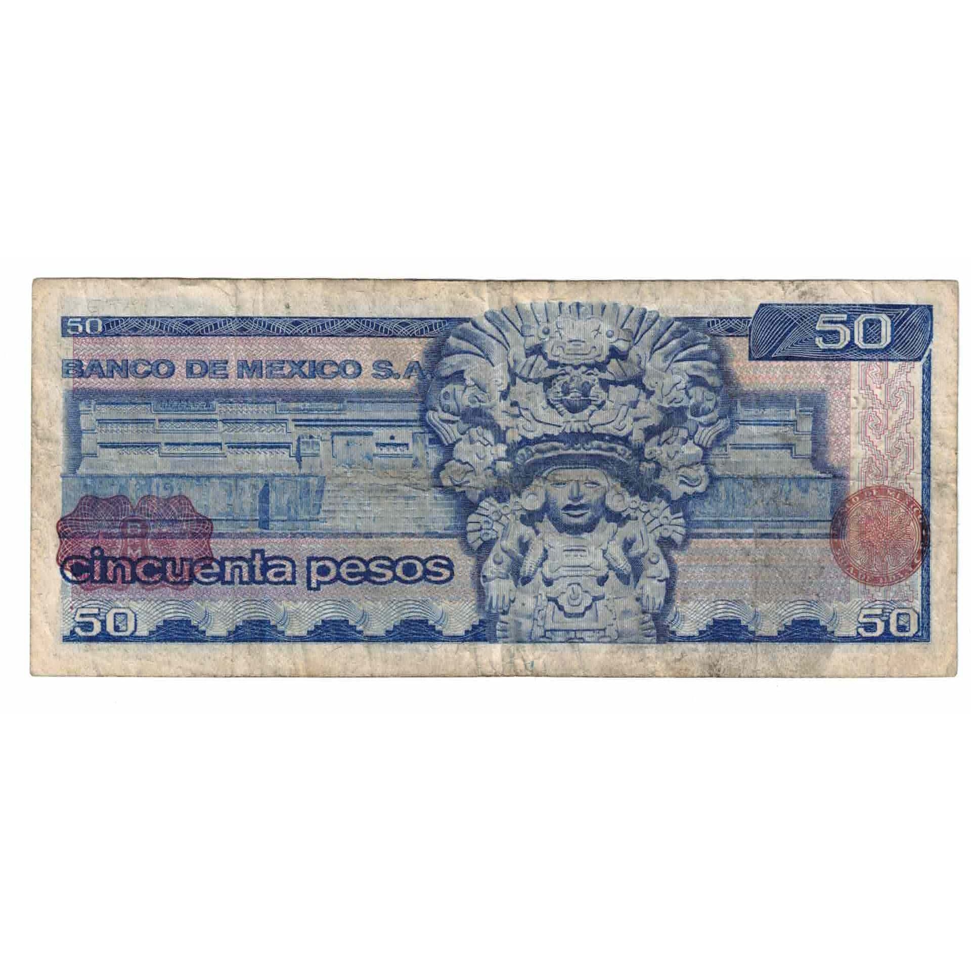 Billet, Mexique, 50 Pesos, 1976, 1976-07-08, KM:65b, TB