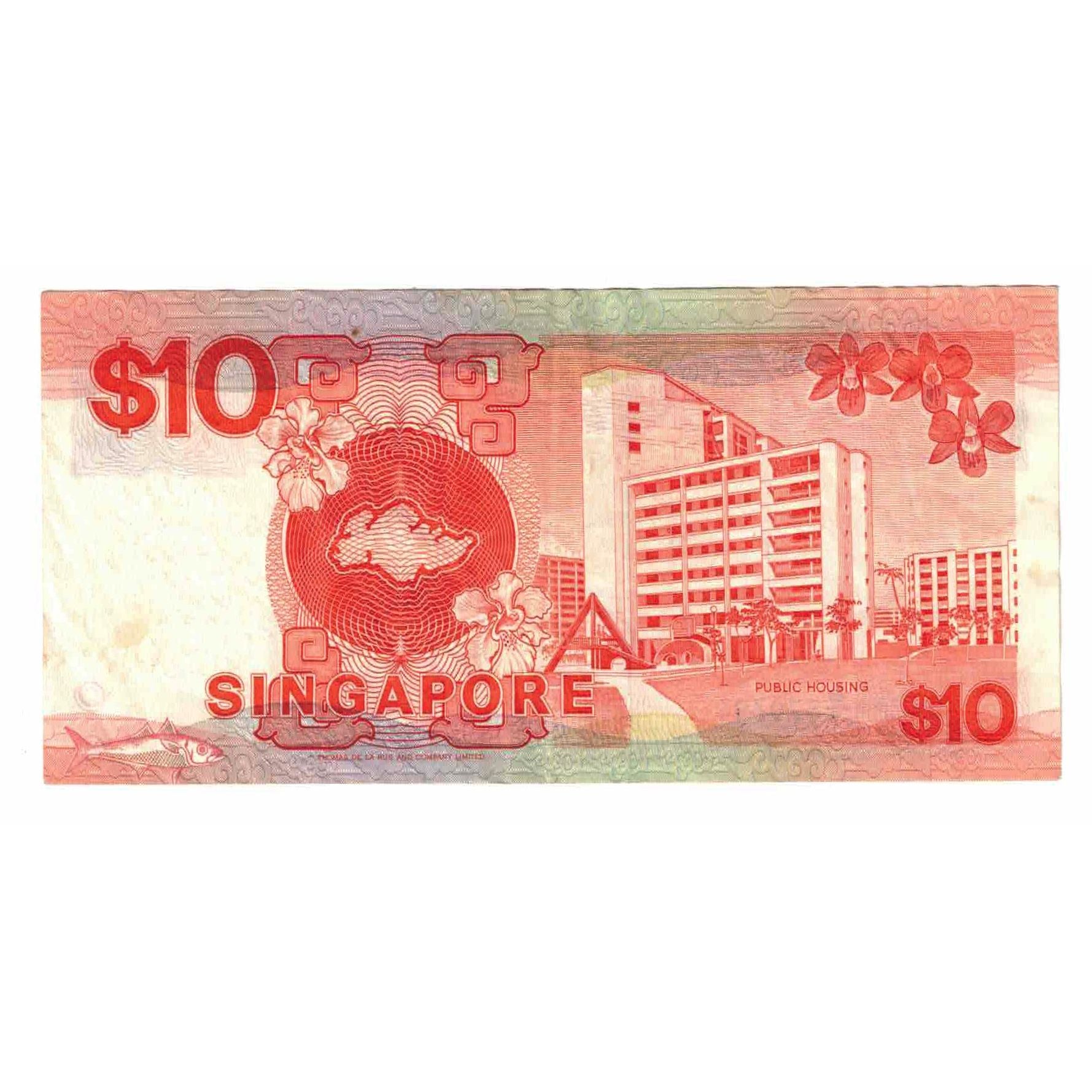 Biljet, Singapur, 10 Dollars, 1988, KM:20, TTB