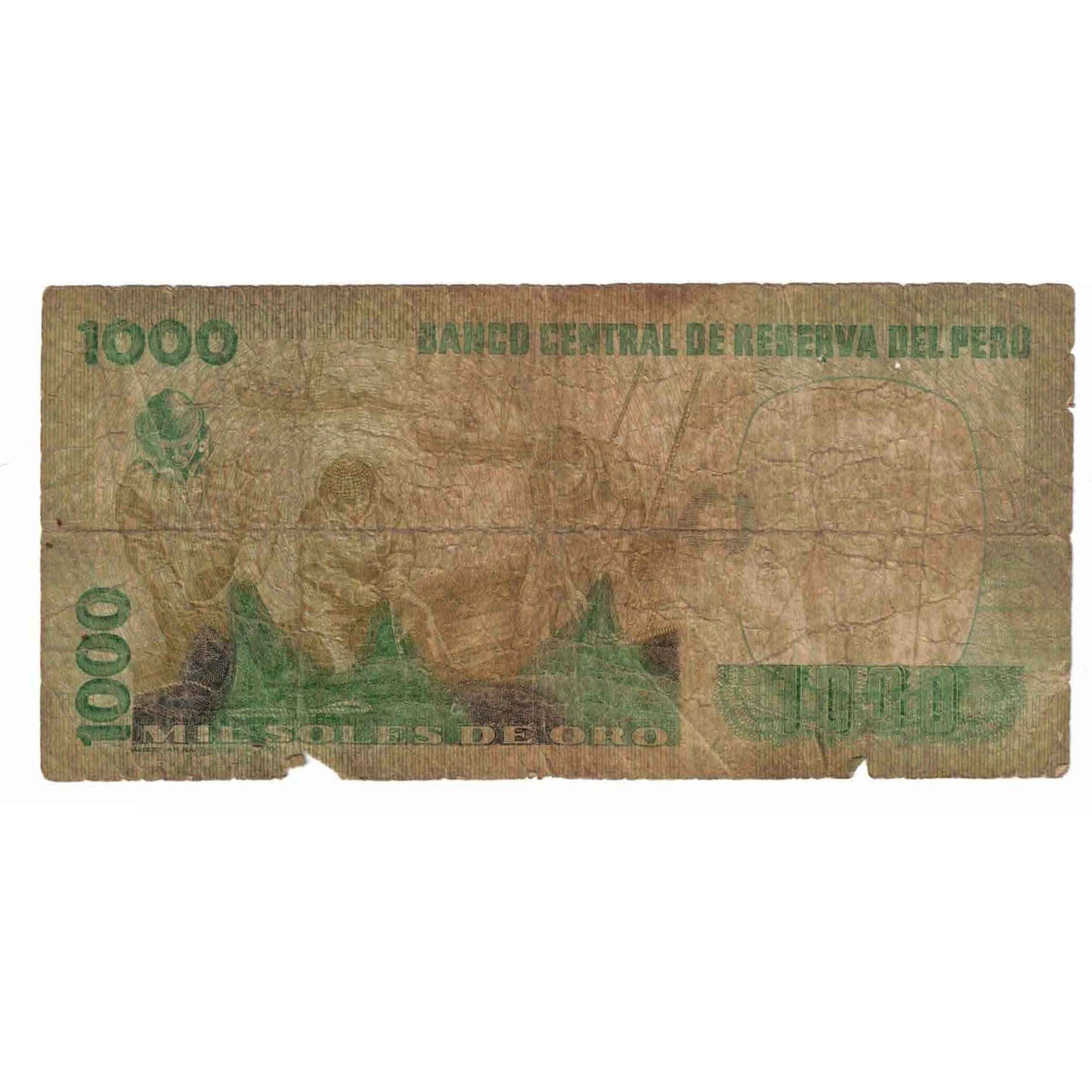 Biljet, Peru, 1000 Soles De Oro, 1981, 1981-11-05, KM:122a, AB