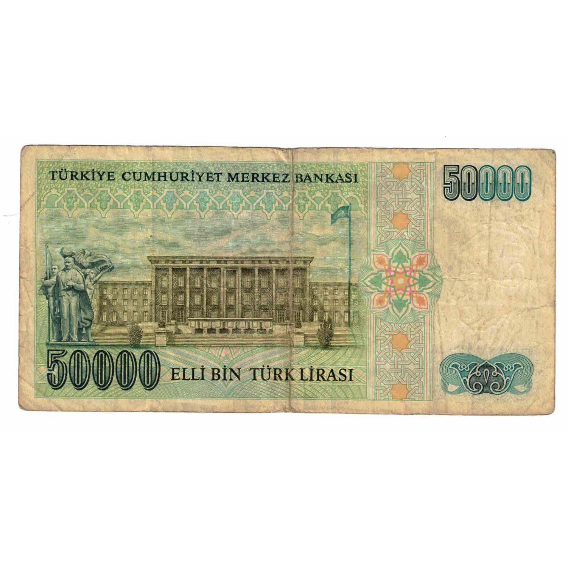 Geldschein, Türkei, 50,000 Lira, KM:203a, S