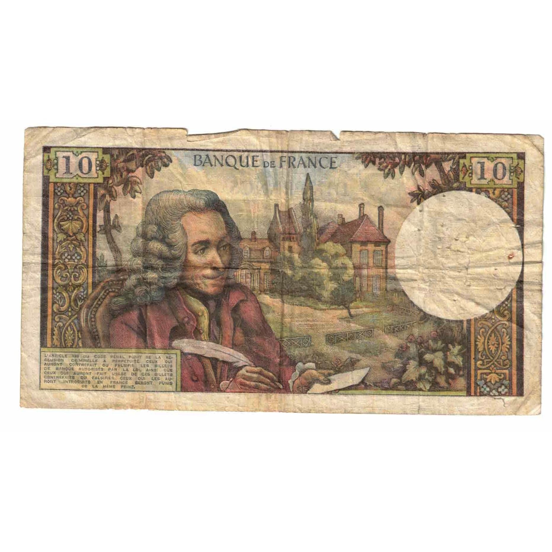 Frankreich, 10 Francs, Voltaire, 1971, S.679, SGE, Fayette:62.50, KM:147d