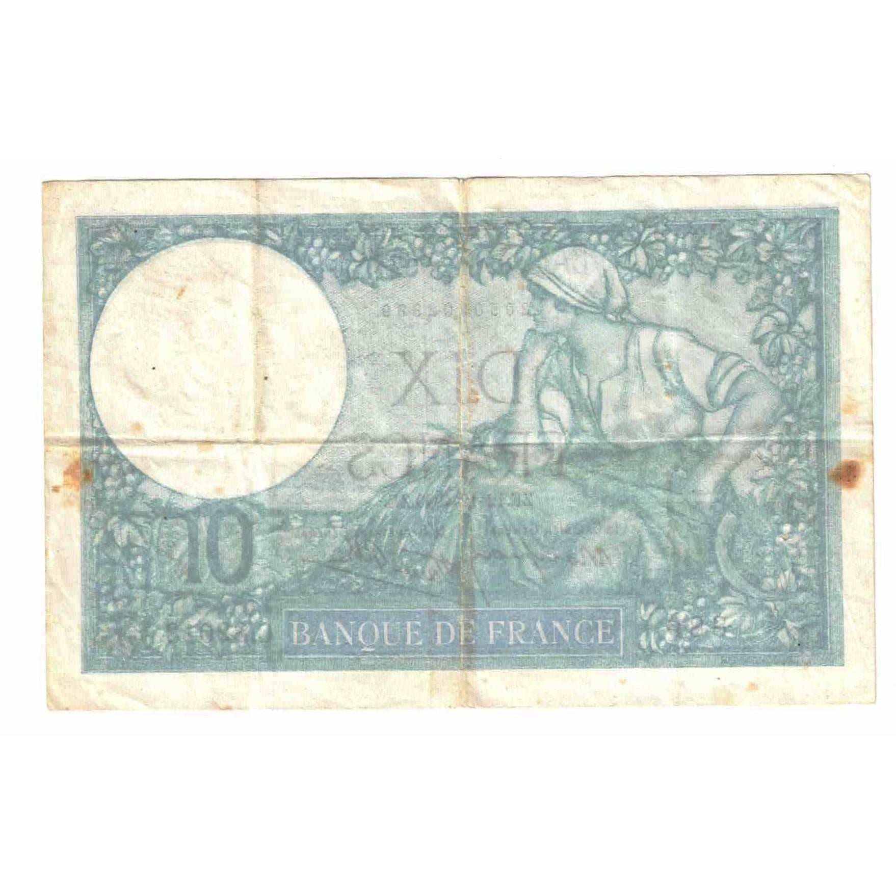 Francia, 10 Francs, Minerve, 1940, C.82013, BB, Fayette:07.24, KM:84