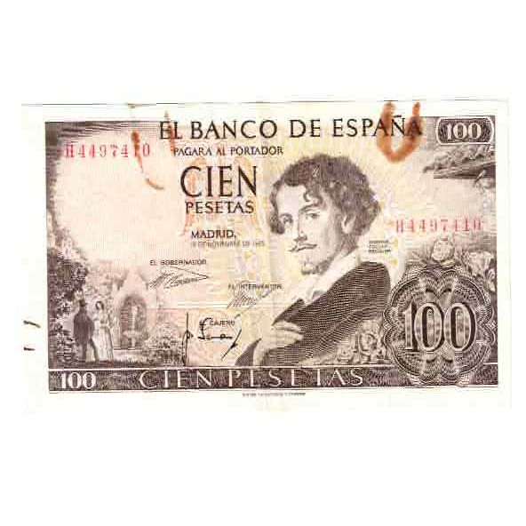Geldschein, Spanien, 100 Pesetas, 1965, 1965-11-19, KM:150, SS