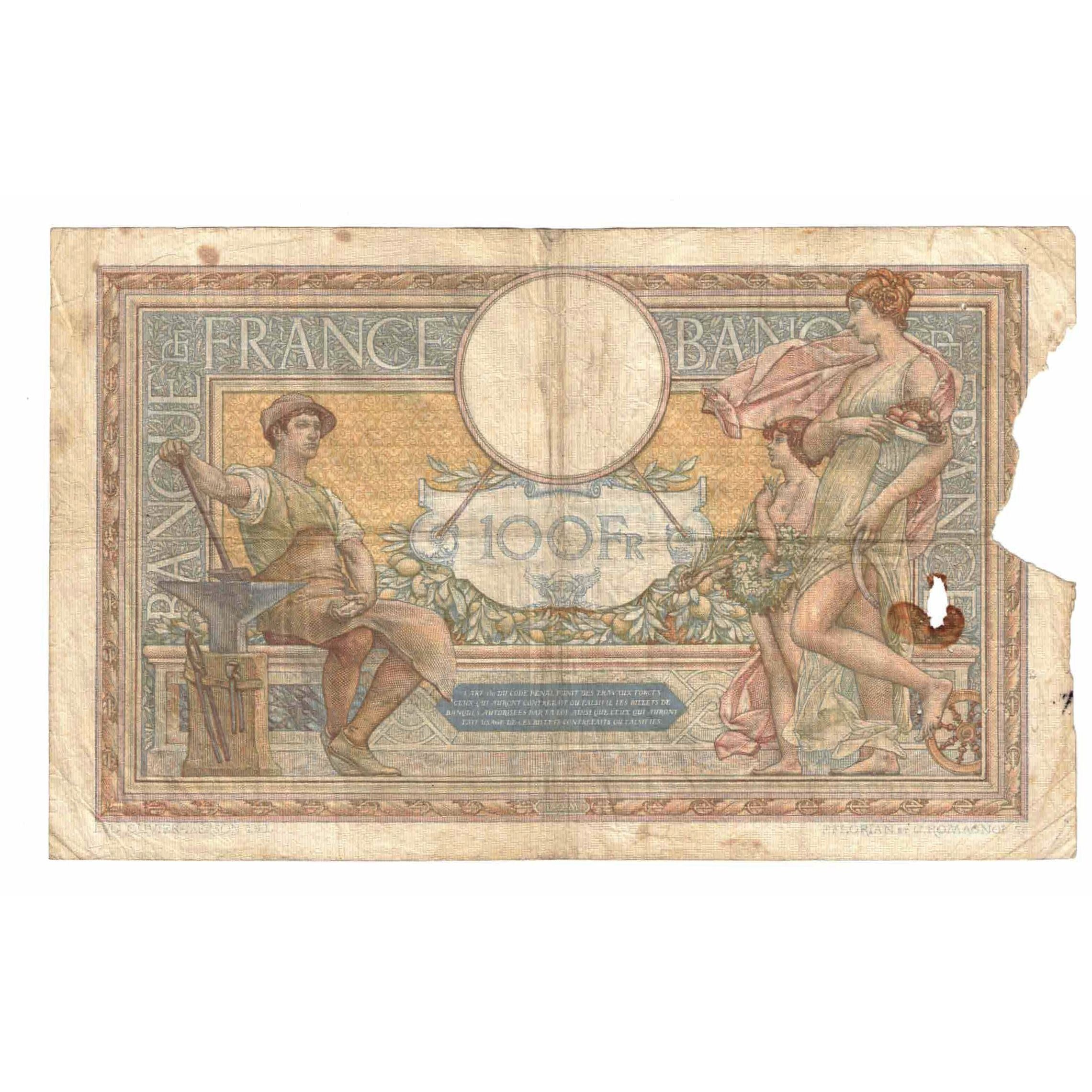 Frankrijk, 100 Francs, Luc Olivier Merson, 1934, N.45756, AB, Fayette:24.13