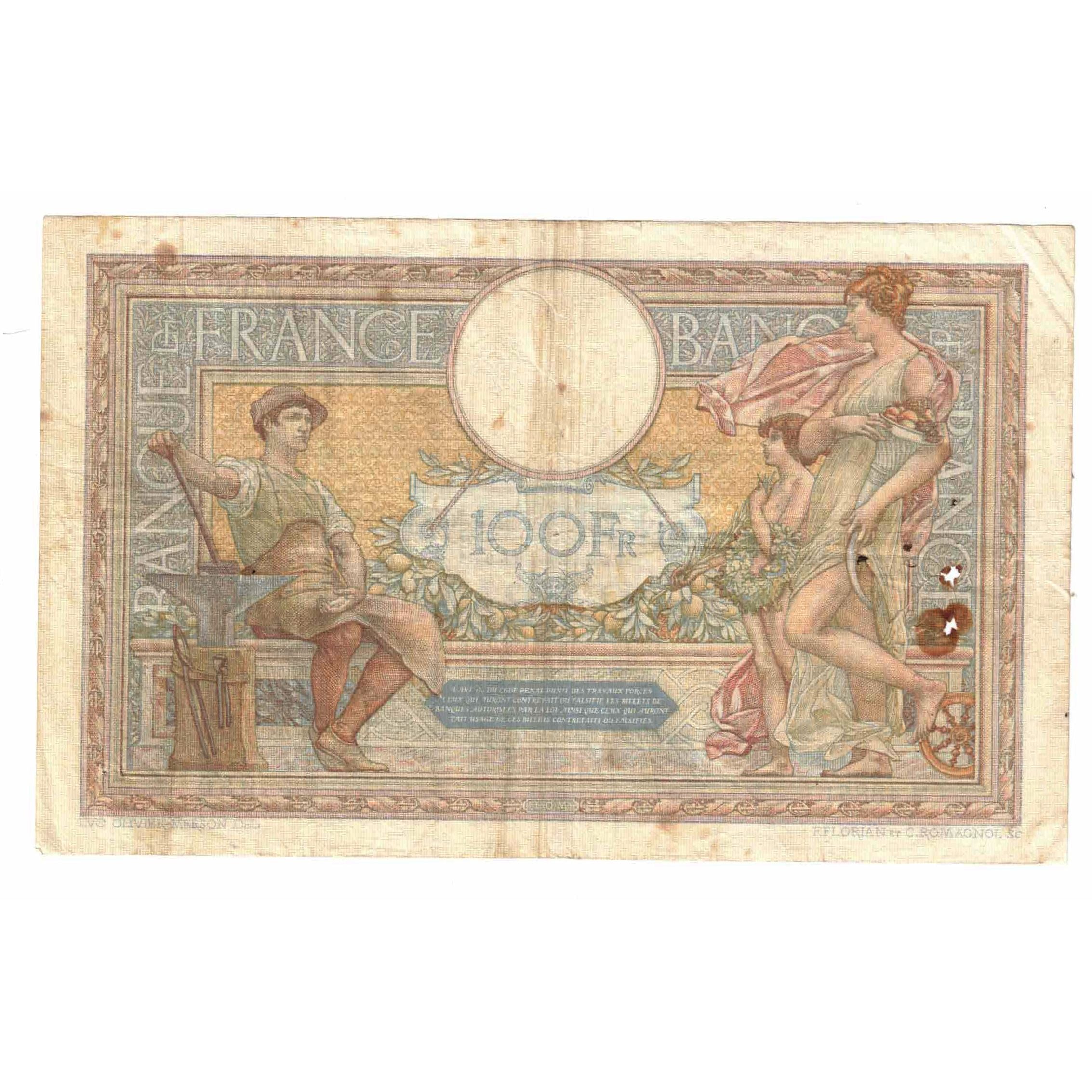 Frankrijk, 100 Francs, Luc Olivier Merson, 1935, M.48851, TB, Fayette:24.14