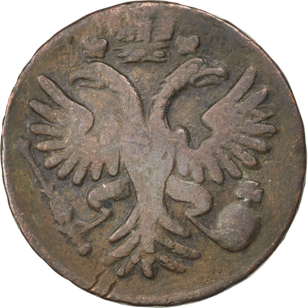 Coin, Russia, Denga, 1/2 Kopek, 1751, EF(40-45), Copper, KM:188