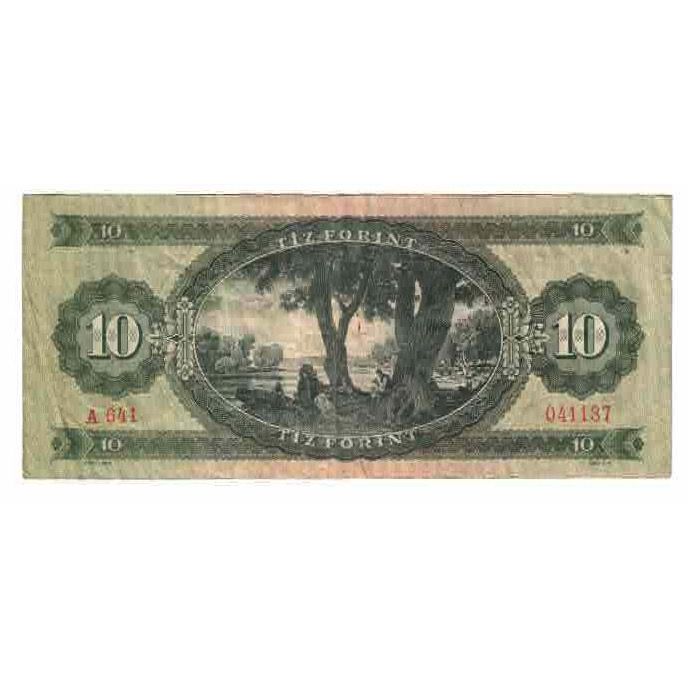Nota, Hungria, 10 Forint, 1960, 1960-08-24, KM:168b, EF(40-45)