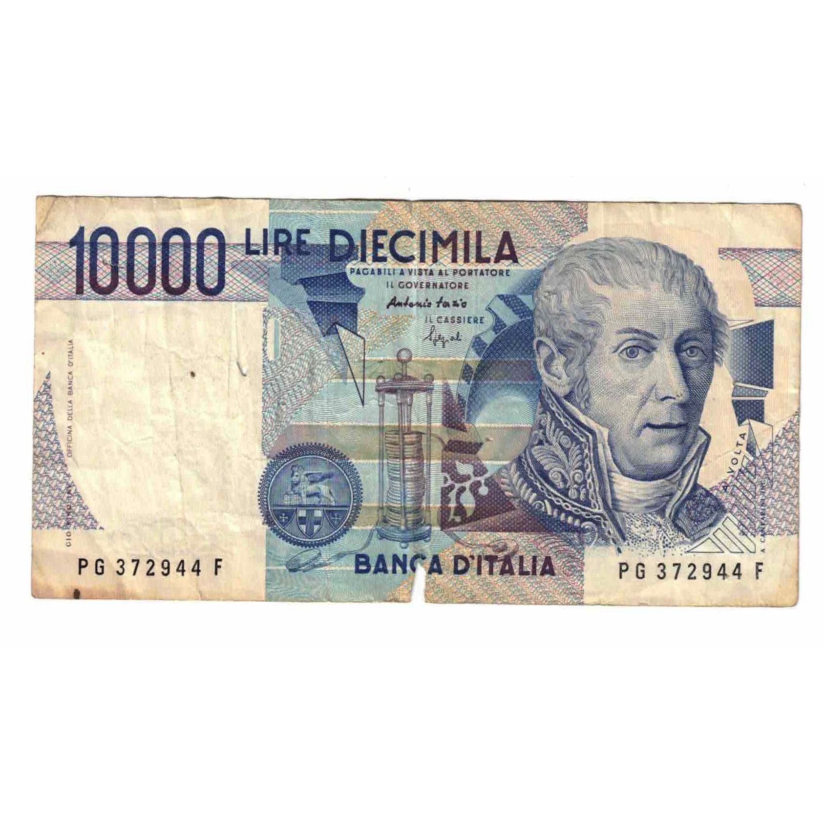 Banknote, Italy, 10,000 Lire, 1984, 1984-09-03, KM:112c, VG(8-10)