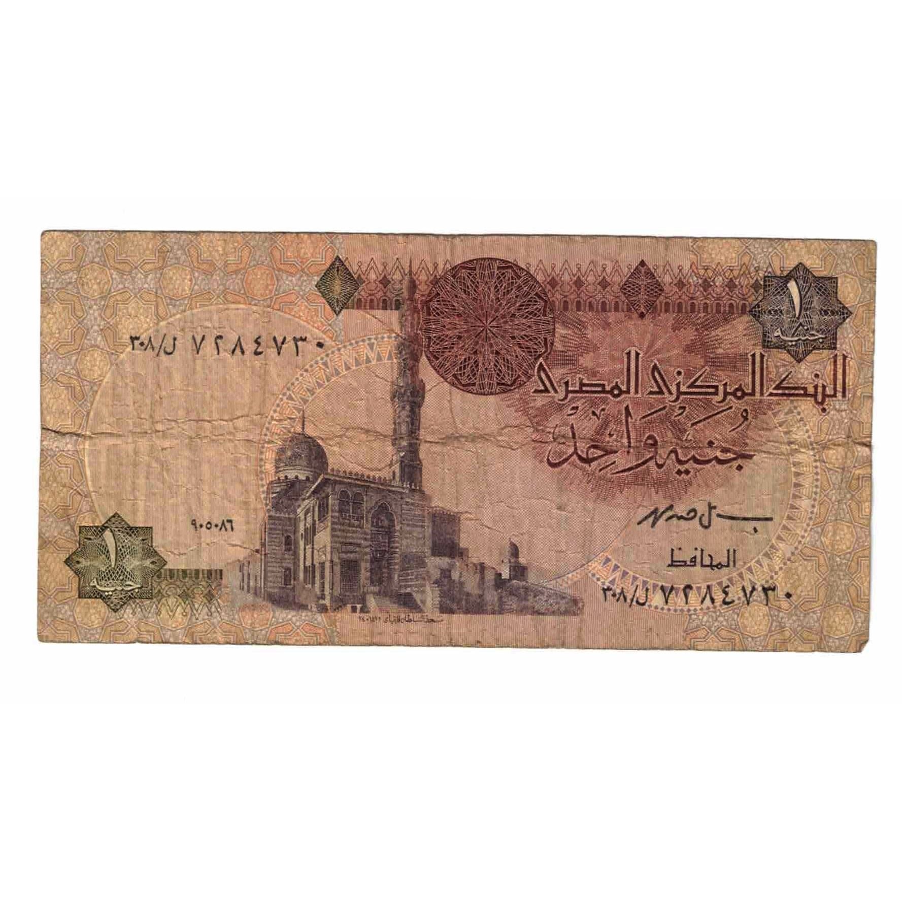 Billet, Égypte, 1 Pound, 1996, KM:50e, TB