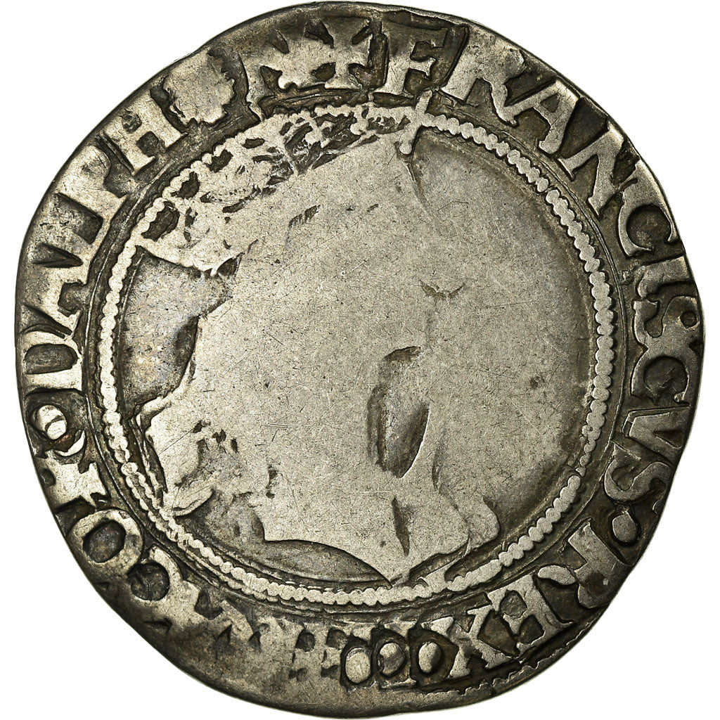 Moneta, Francja, Teston, Grenoble, VF(20-25), Srebro, Duplessy:826B