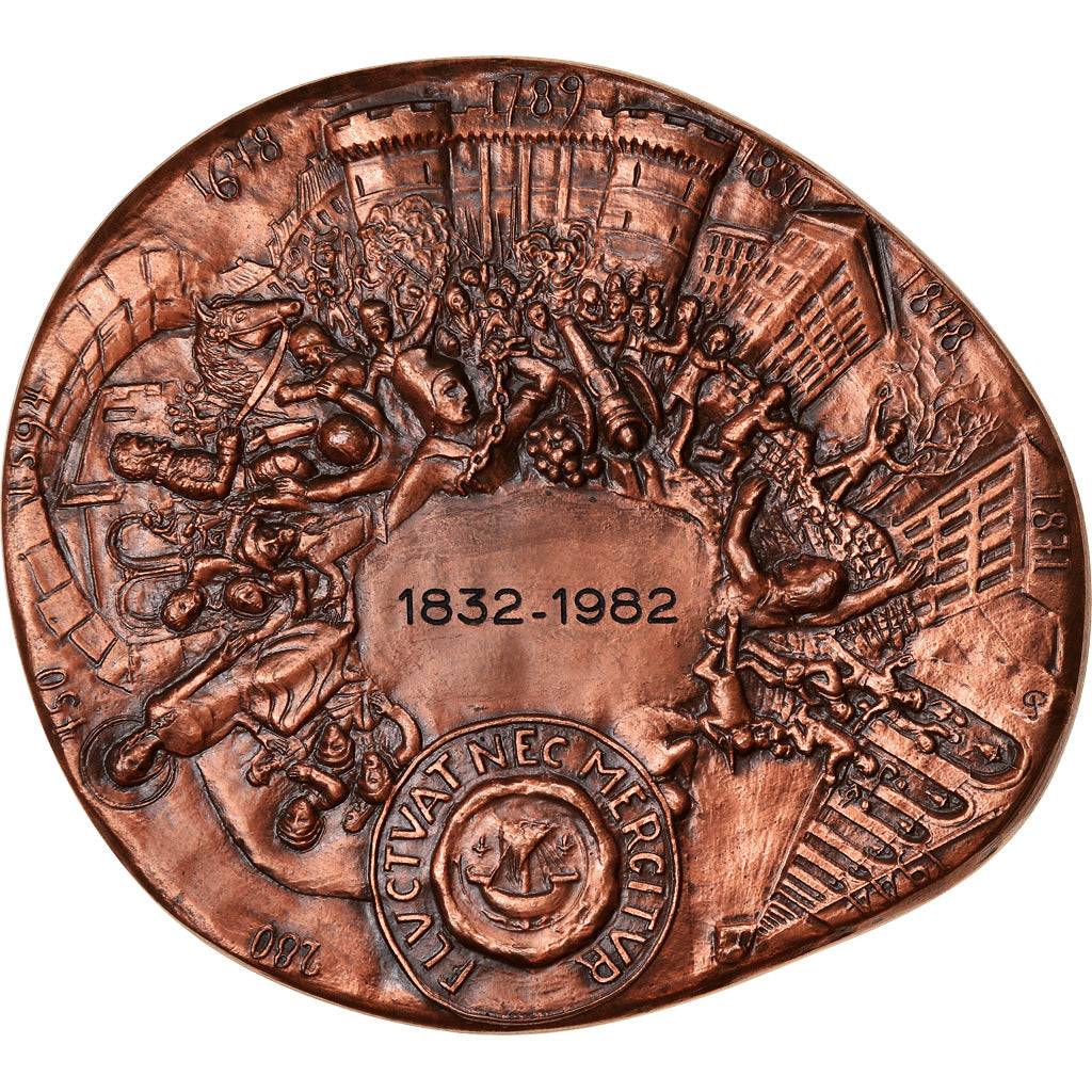 France, Medal, Ville de Paris, Fluctuat nec Mergitur, 1982, Roch, MS(65-70)