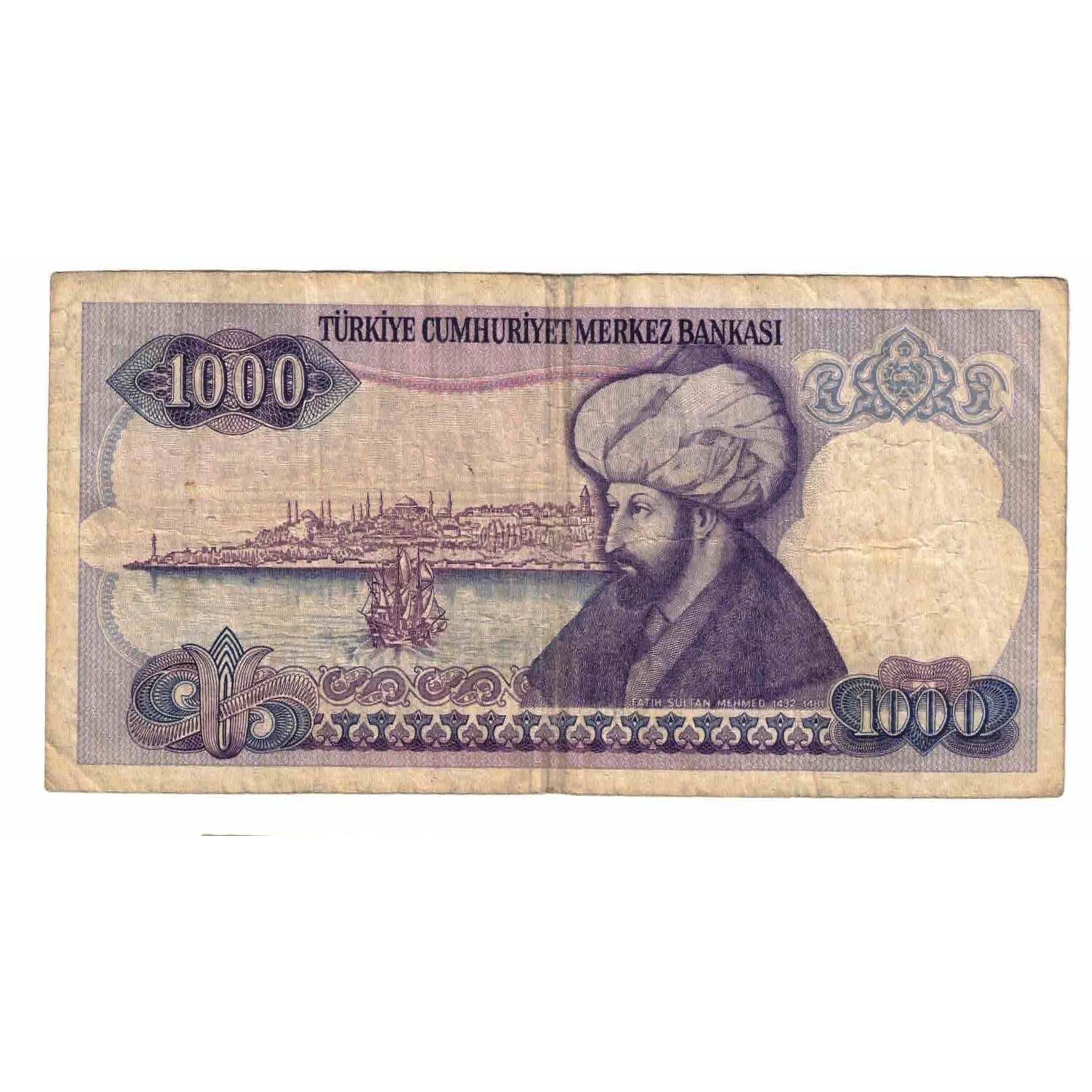 Geldschein, Türkei, 1000 Lira, Undated (1986), KM:196, S
