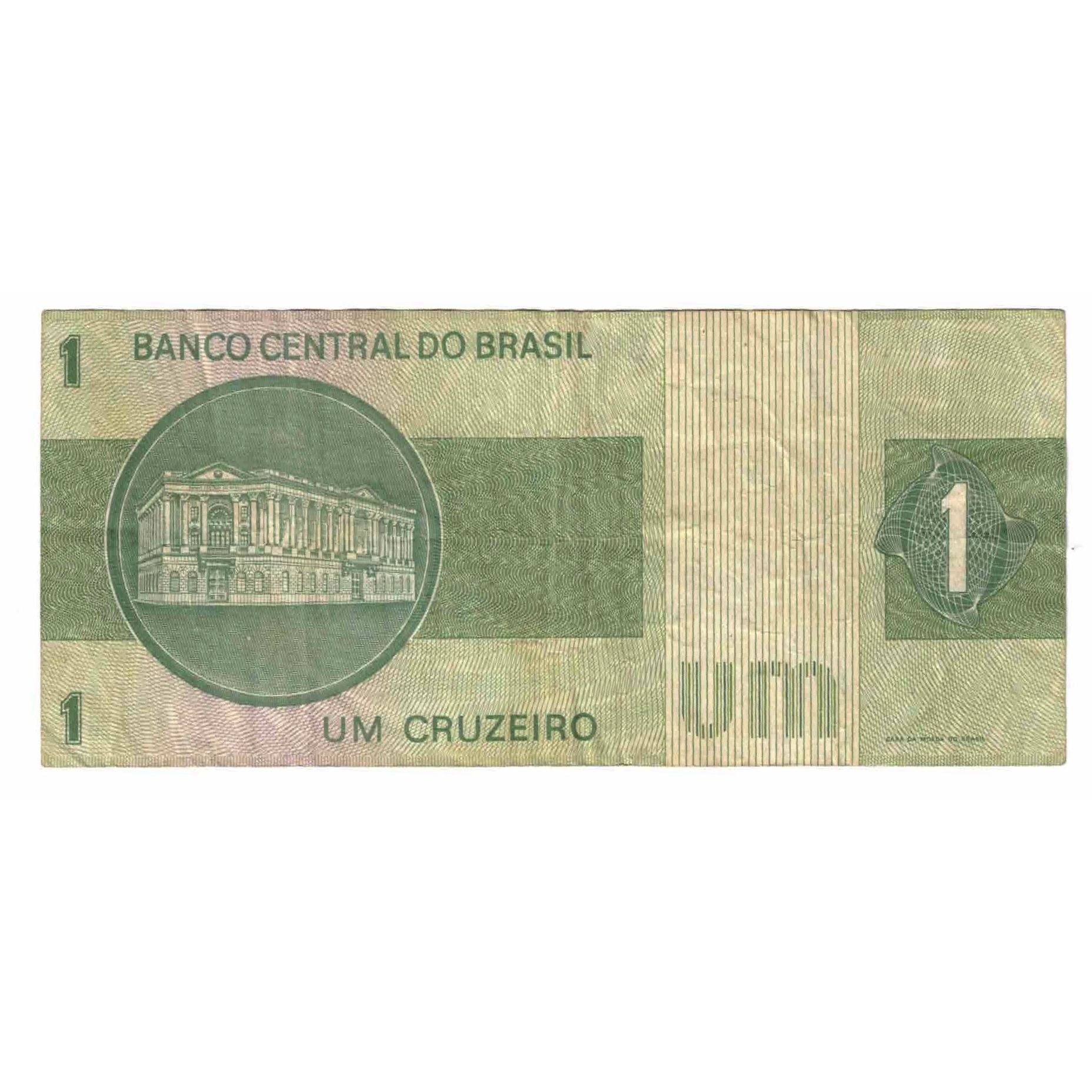 Nota, Brasil, 1 Cruzeiro, Undated (1975), KM:191Ab, EF(40-45)
