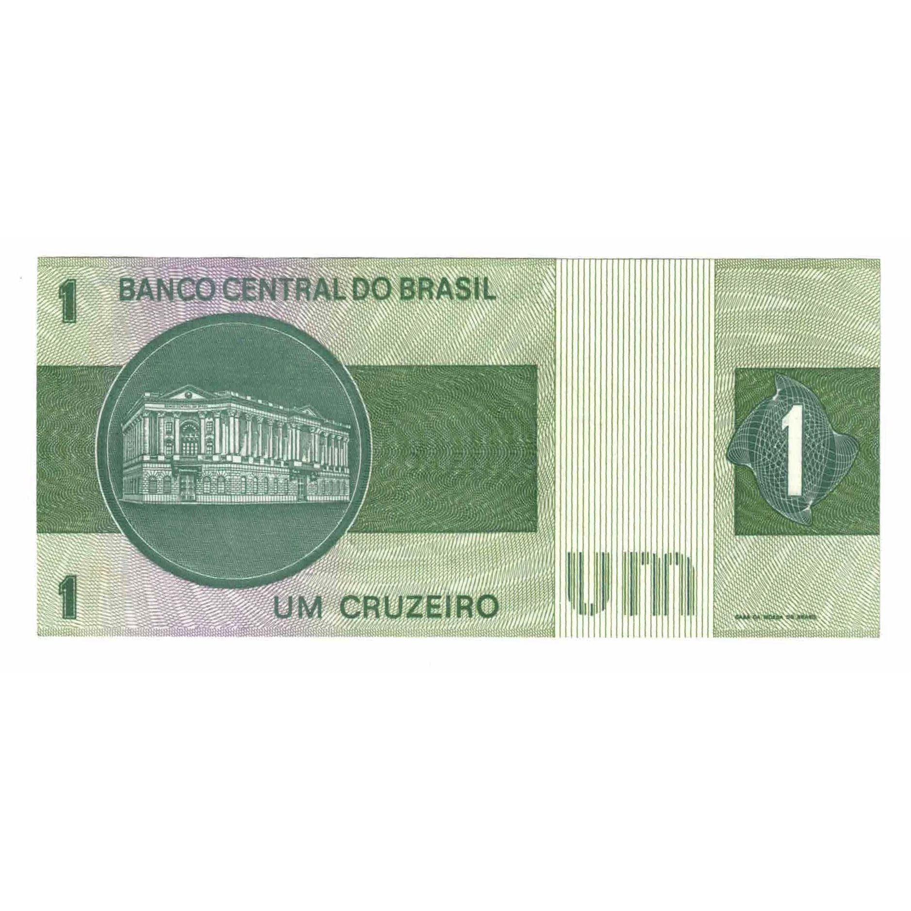 Nota, Brasil, 1 Cruzeiro, Undated (1975), KM:191Ab, AU(55-58)