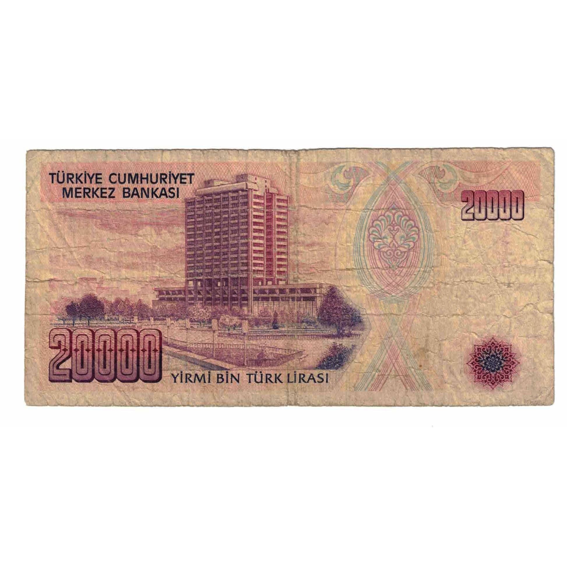 Geldschein, Türkei, 20,000 Lira, 1988-1993, KM:201, SGE