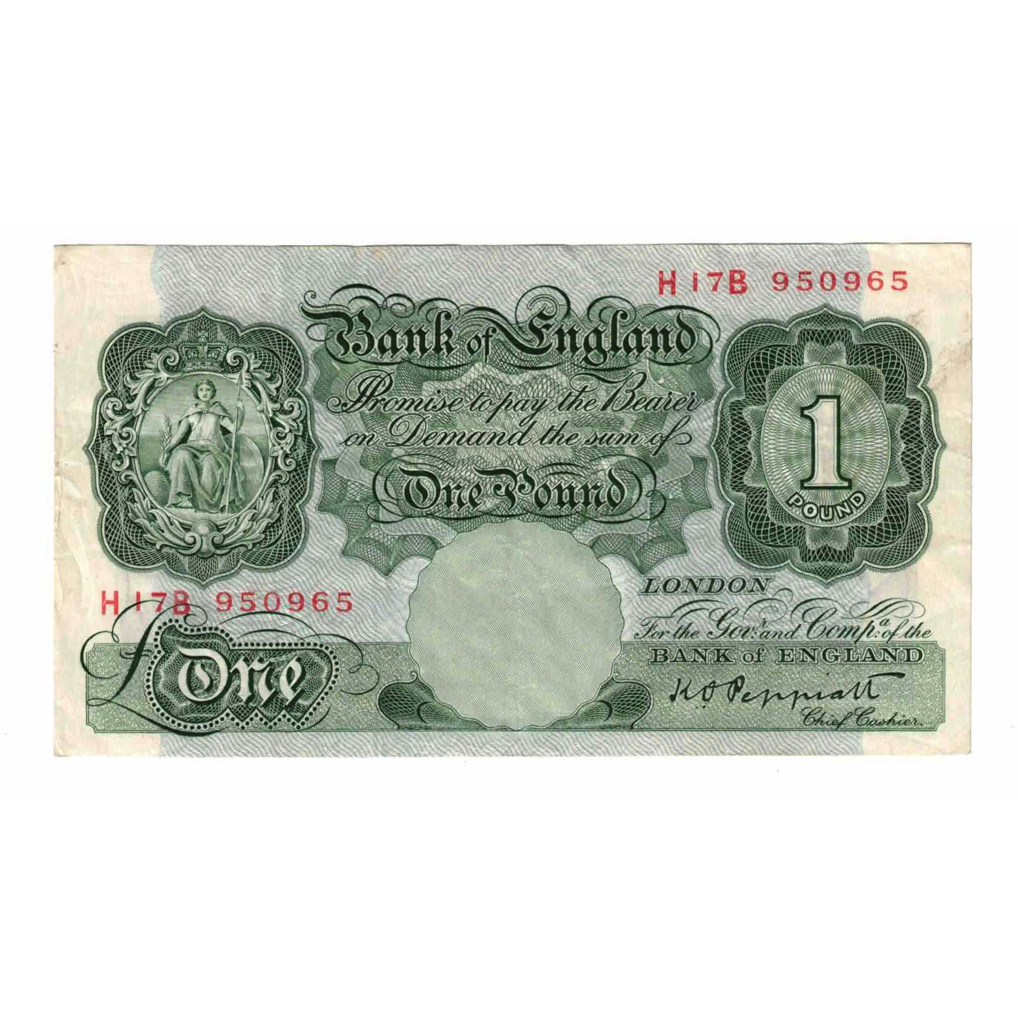 Banknot, Wielka Brytania, 1 Pound, 1934, KM:363c, EF(40-45)