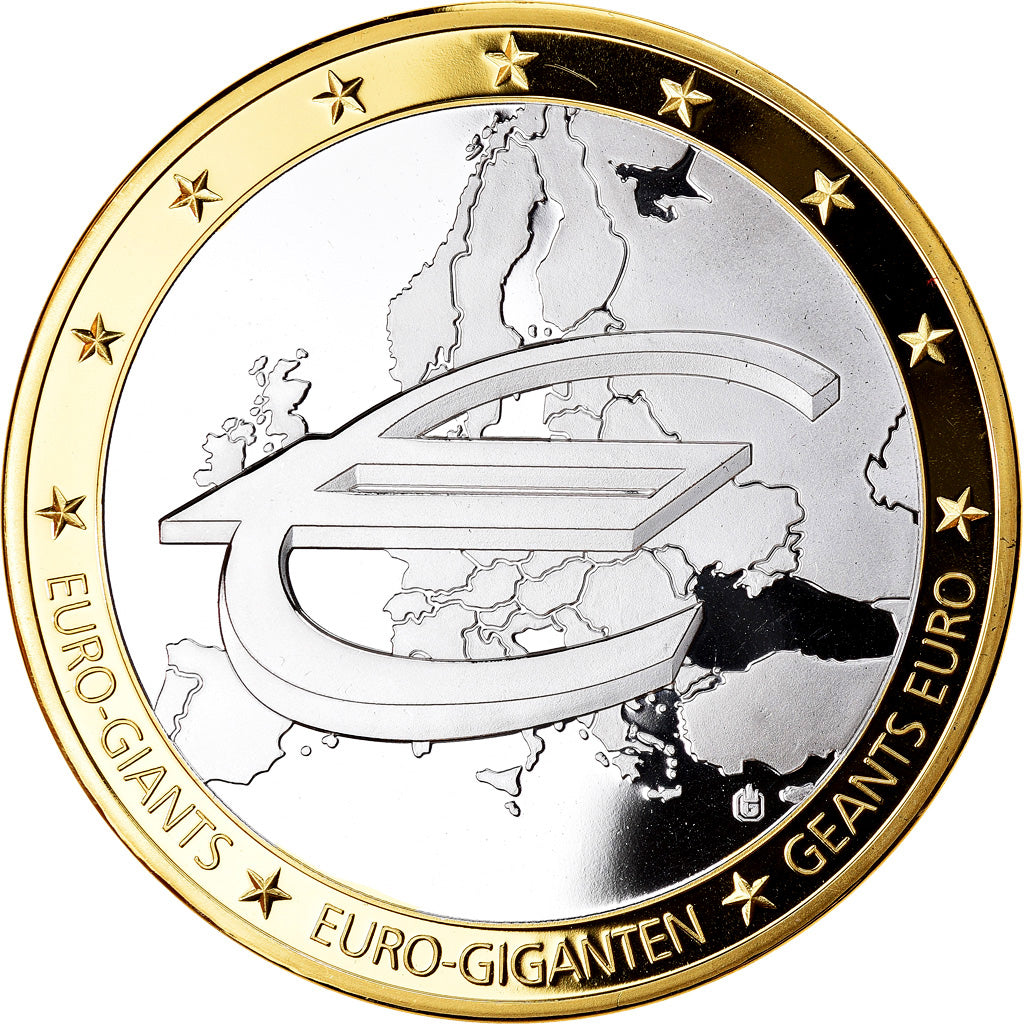 Francia, medaglia, Géants Euro, Monnaies Banque Commerciale, Politics, Society