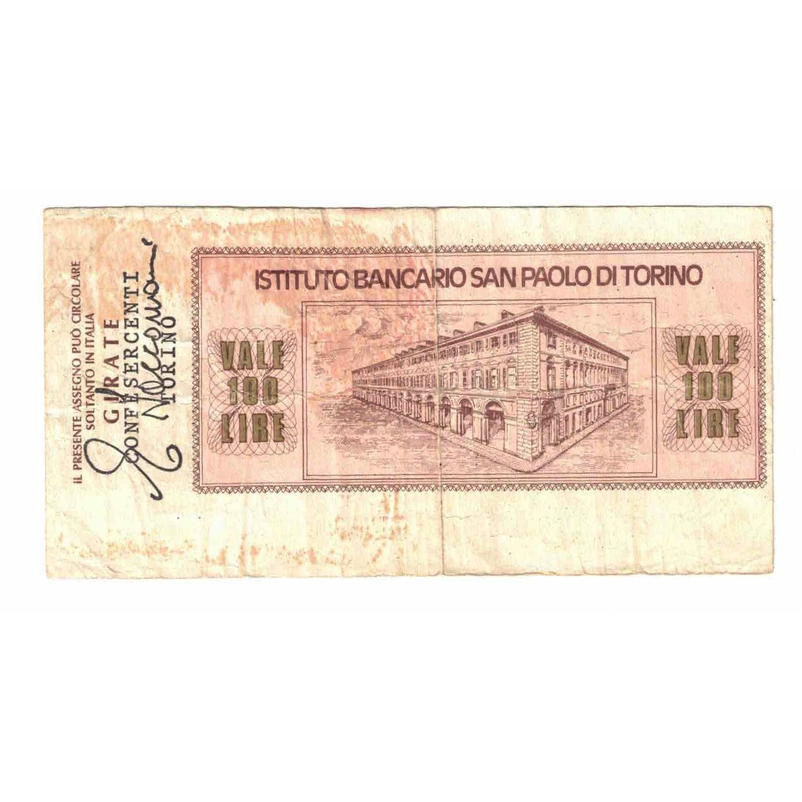 Nota, Itália, 100 Lire, 1977, 1977-02-18, Torino, VF(30-35)