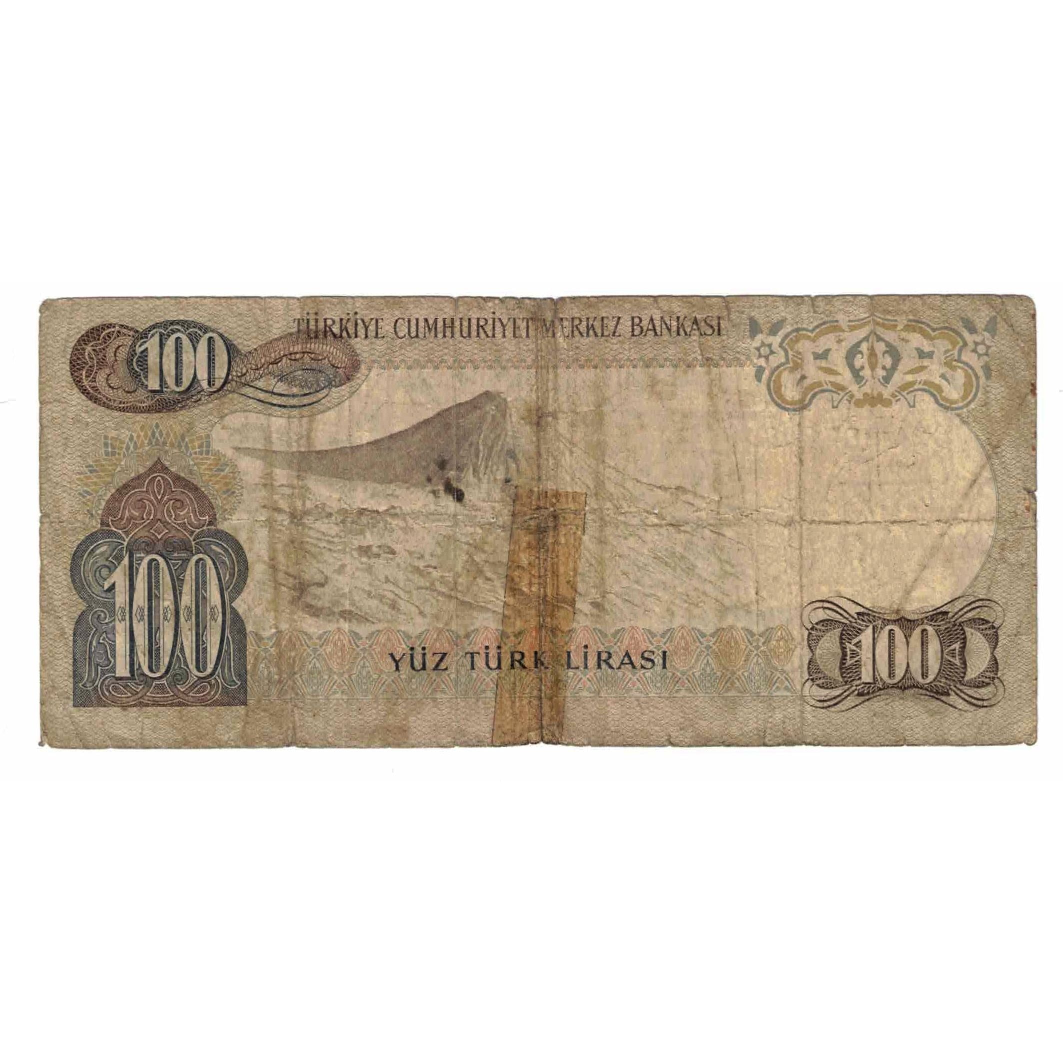 Geldschein, Türkei, 100 Lira, KM:189a, GE