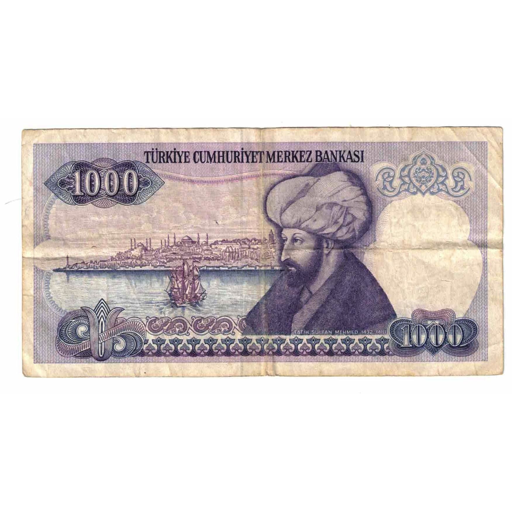 Geldschein, Türkei, 1000 Lira, Undated (1988), KM:196, S