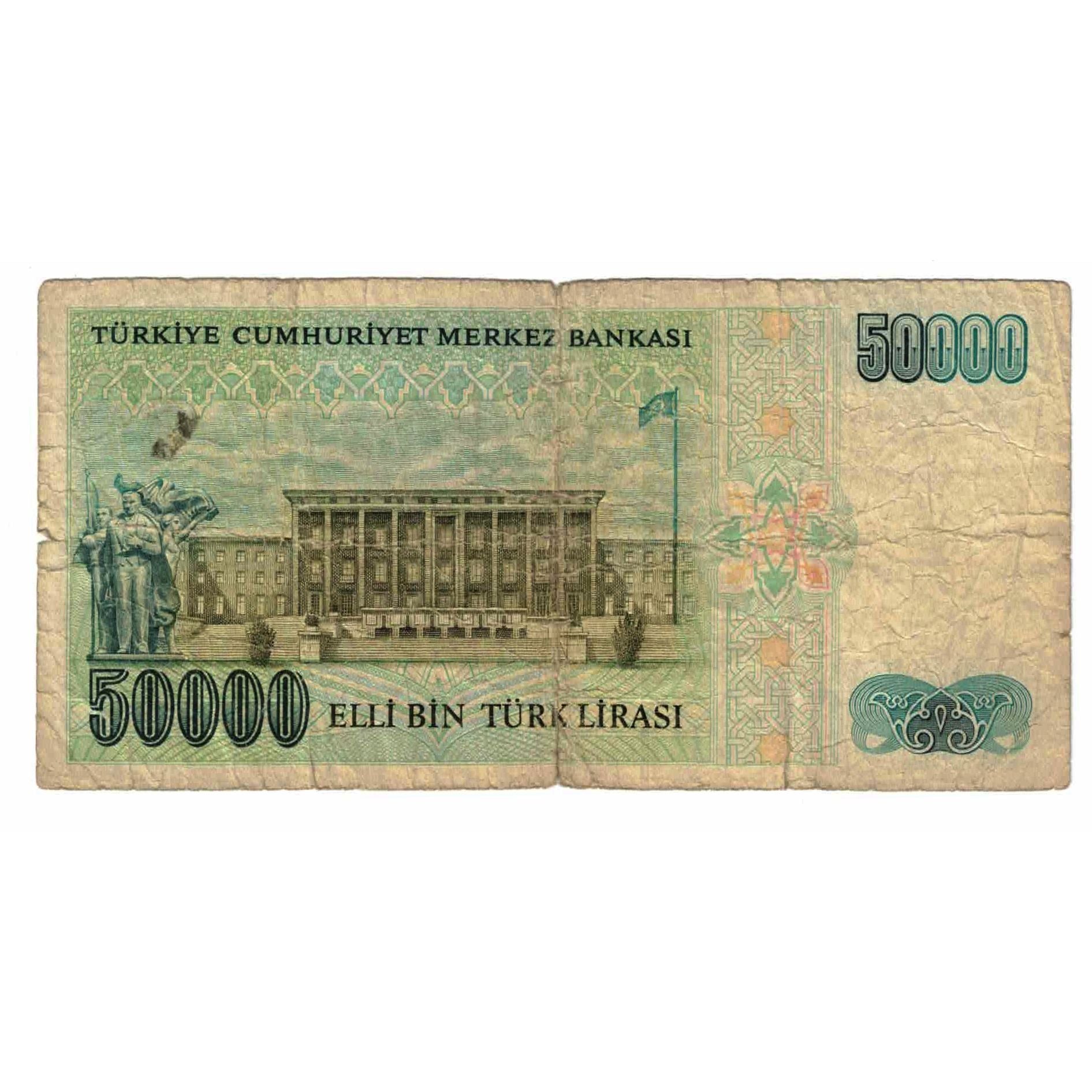 Geldschein, Türkei, 50,000 Lira, 1989-1994, KM:203a, SGE