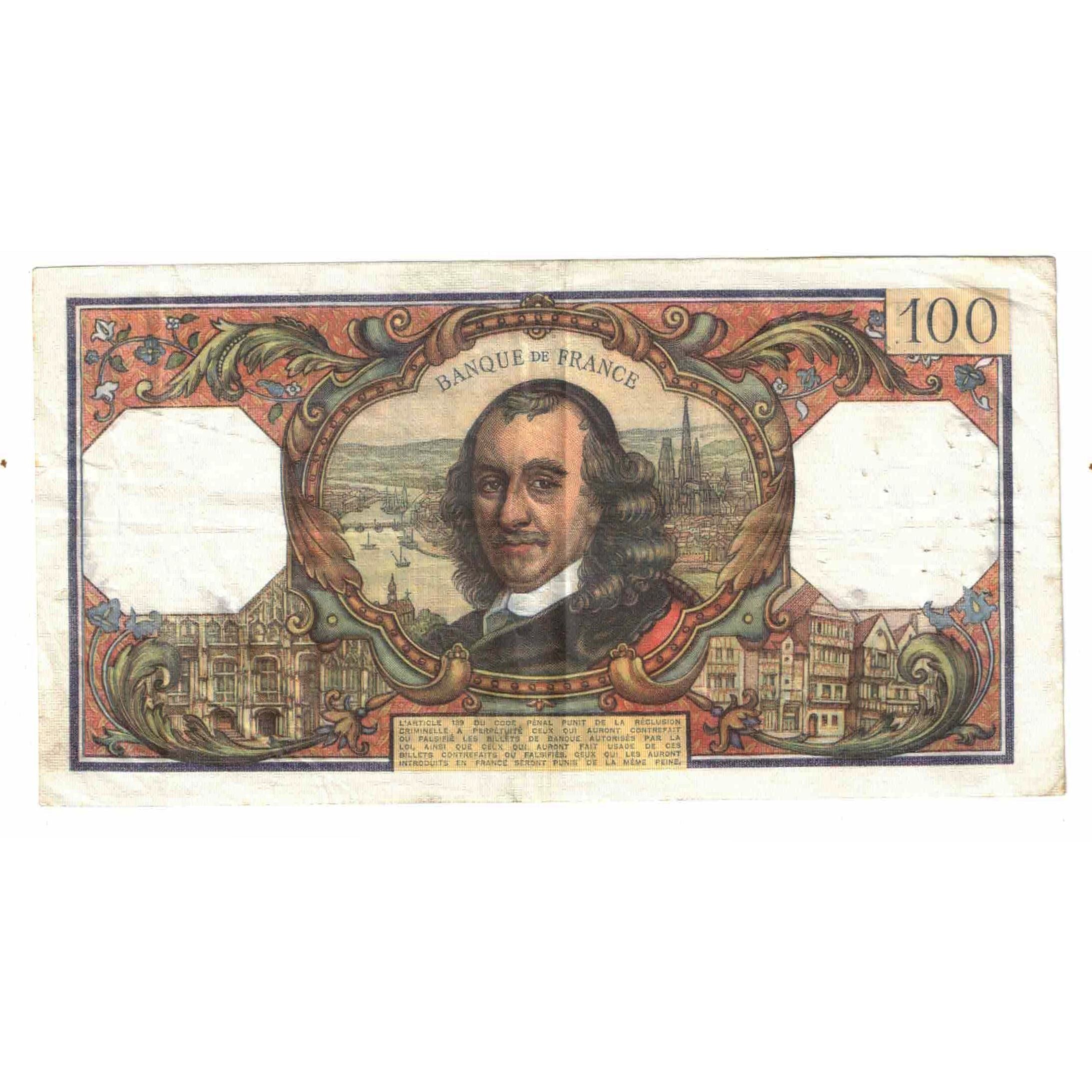 Francia, 100 Francs, Corneille, 1971, H.603, MBC, Fayette:65.35, KM:149d