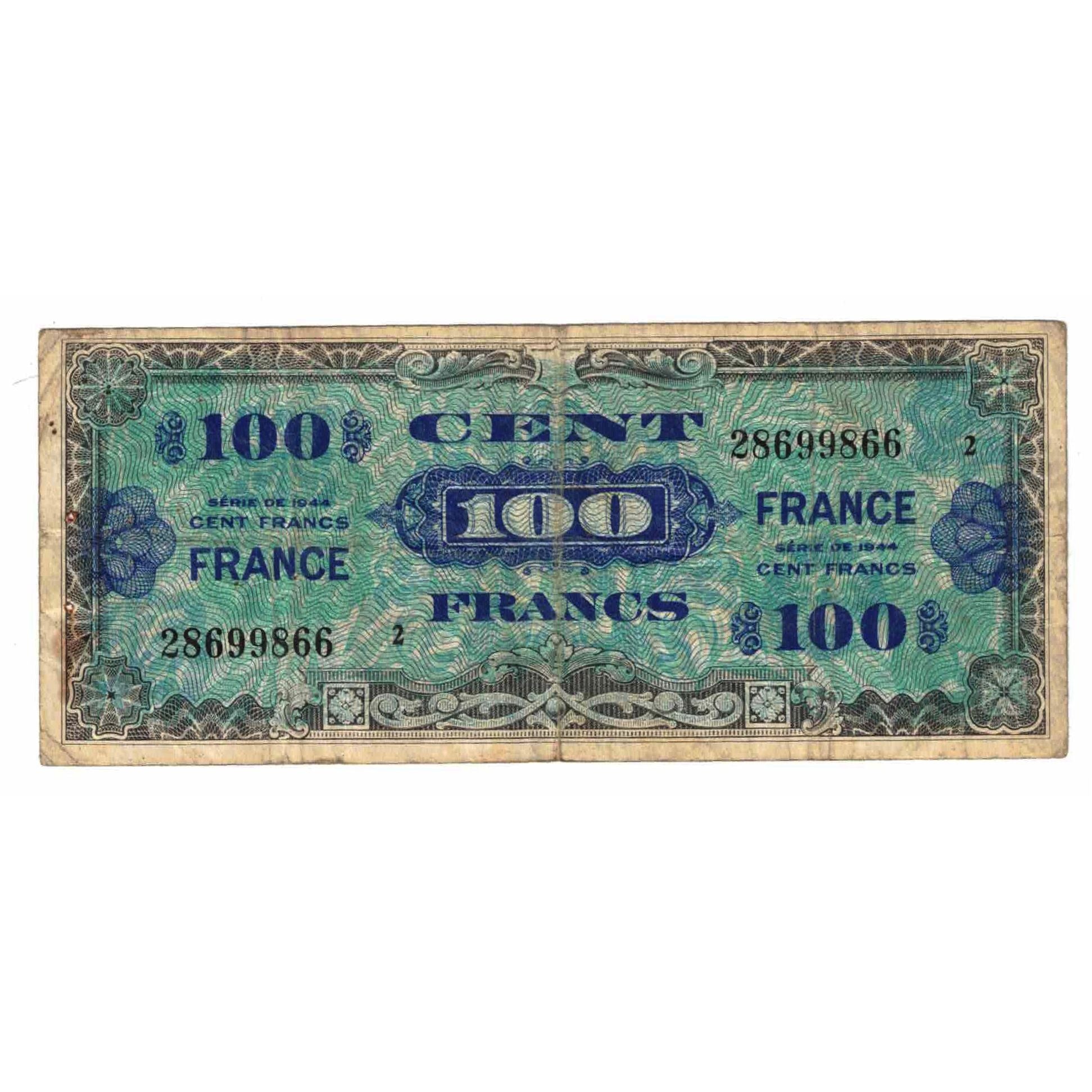 France, 100 Francs, 1945 Verso France, 1945, Serie 2, TB+, Fayette:VF25.2