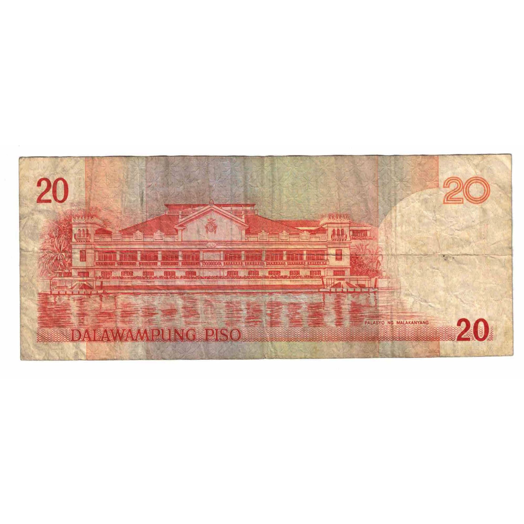 Nota, Filipinas, 20 Piso, 1993, KM:170e, VF(20-25)