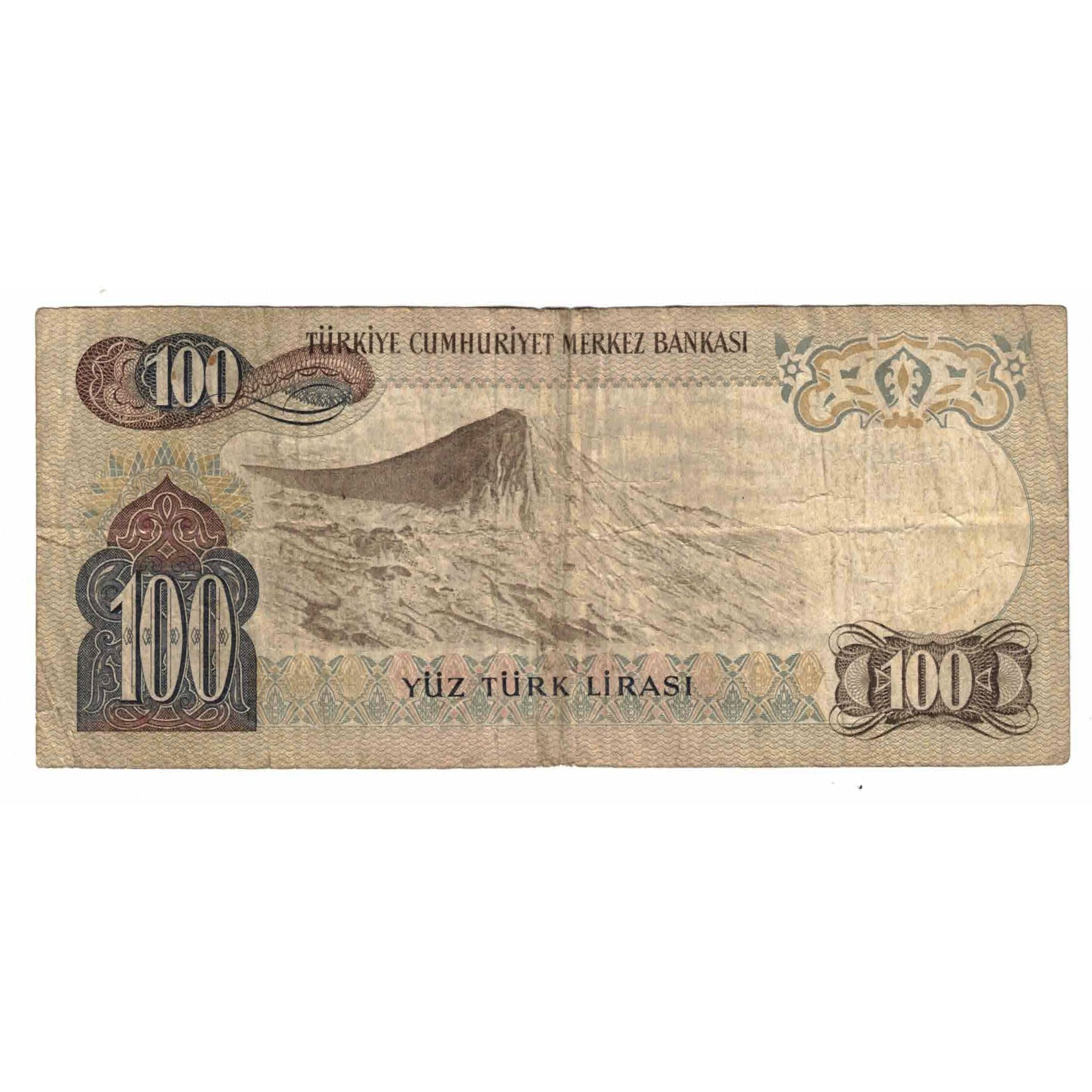 Geldschein, Türkei, 100 Lira, 1970, 1970-10-14, KM:189a, S