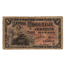 Belgian Congo, 1 Franc, 1920-01-15, F 15, PMG