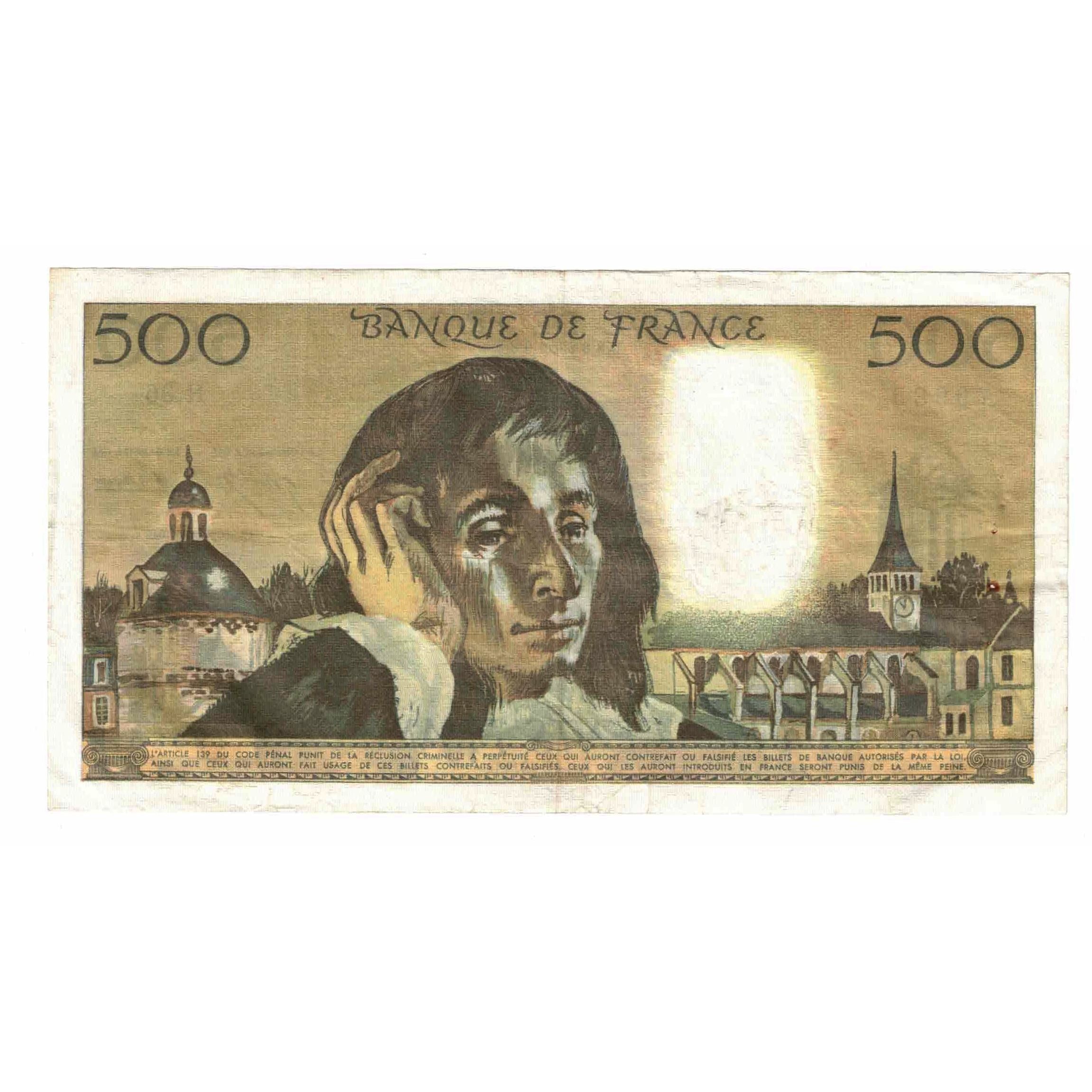 Frankreich, 500 Francs, Pascal, 1973, H.36, SS, Fayette:71.10, KM:156b
