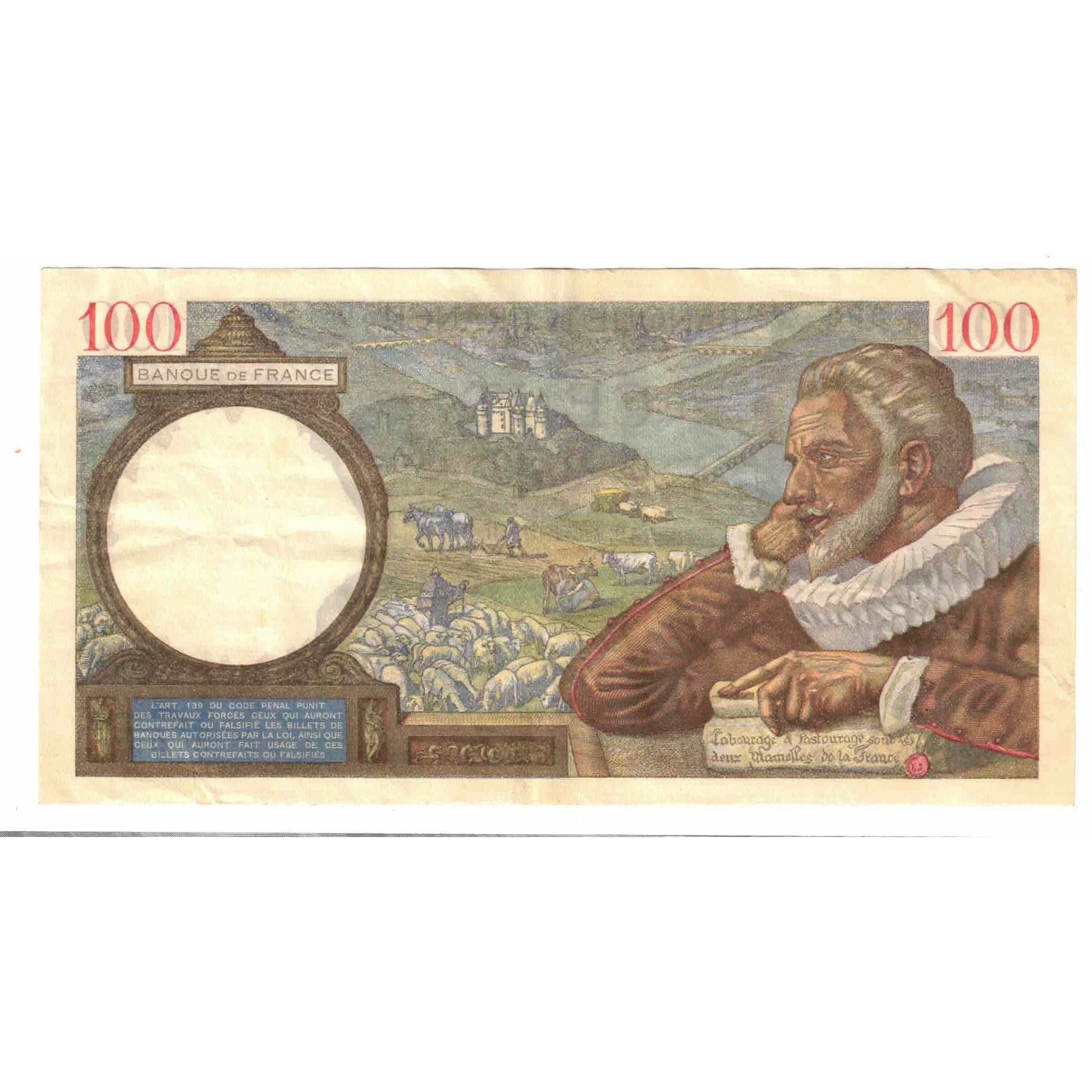 Francia, 100 Francs, Sully, 1939, S.98, MB, Fayette:26.2, KM:94