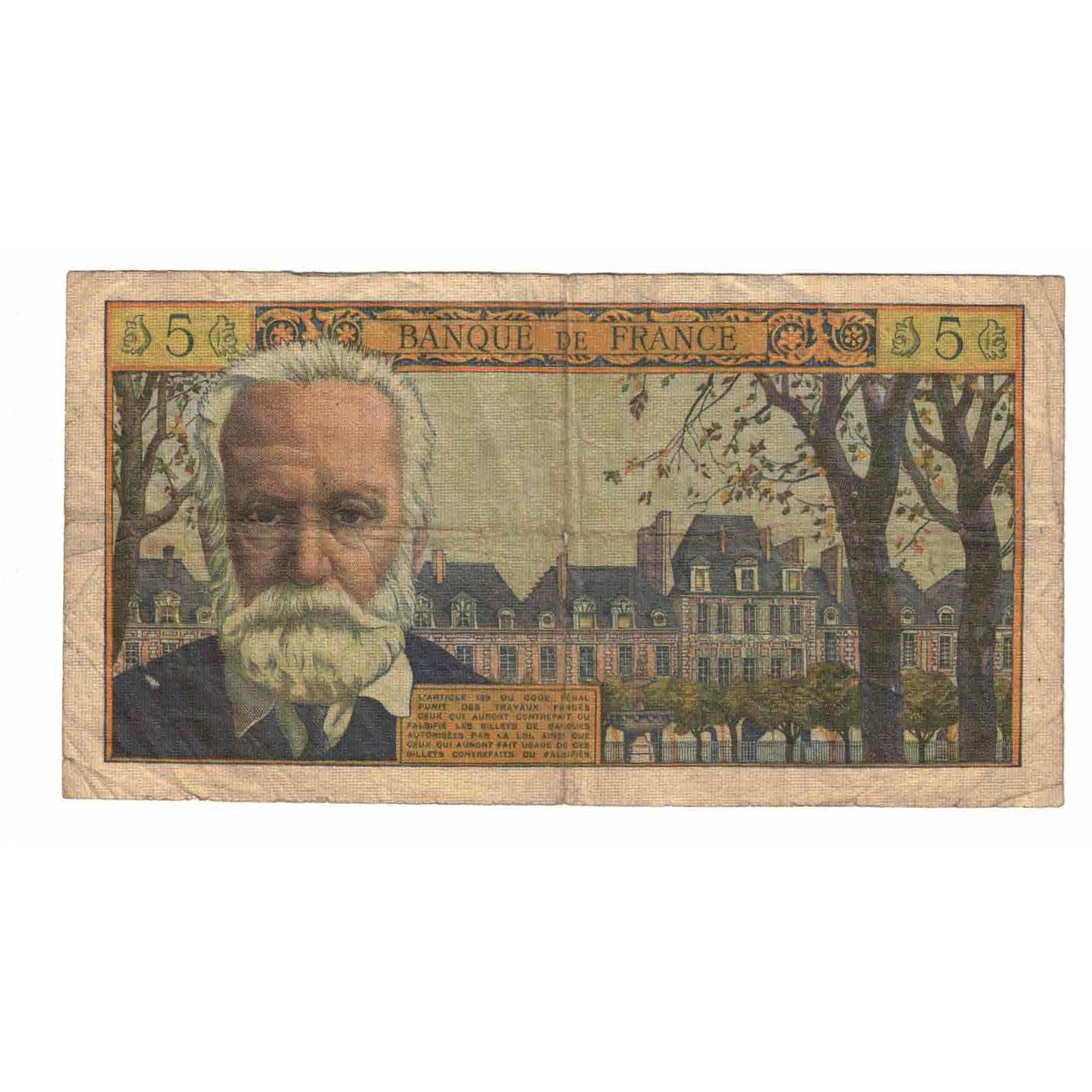 Frankrijk, 5 Nouveaux Francs, Victor Hugo, 1959, B.11, TB+, Fayette:56.02