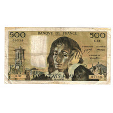 France, 500 Francs, Pascal, 1973, K.32, B, Fayette:71.9, KM:156b
