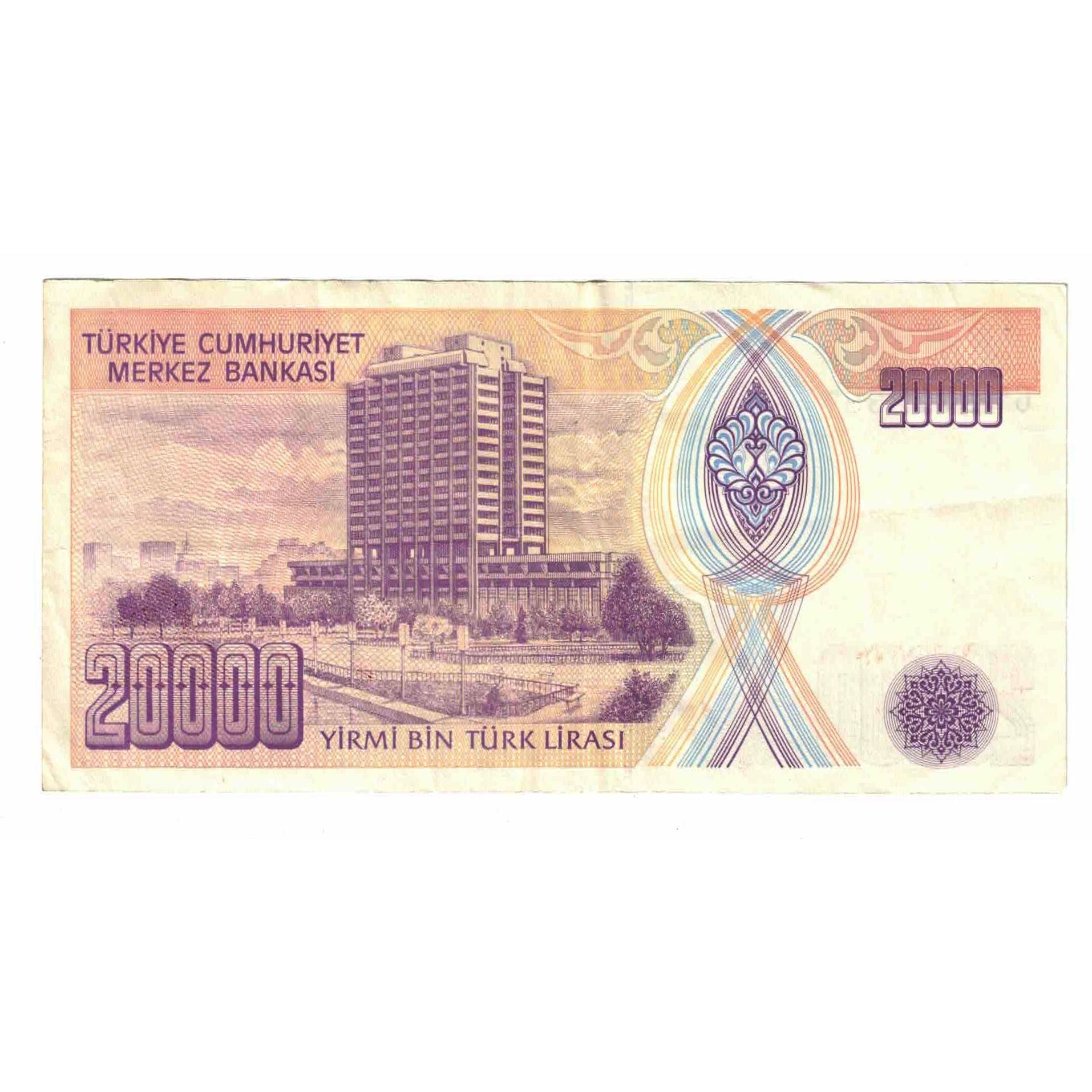 Geldschein, Türkei, 20,000 Lira, 1970, 1970-01-14, KM:201, SS+