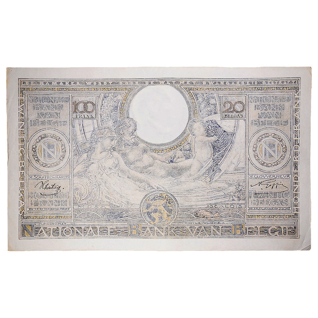 Banknote, Belgium, 100 Francs-20 Belgas, 1943, 1943-06-04, KM:107, EF(40-45)