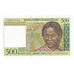 Banconote, Madagascar, 500 Francs = 100 Ariary, Undated (1996), KM:75b, FDS