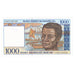 Banknot, Madagascar, 1000 Francs = 200 Ariary, 1996-2004, KM:76b, UNC(65-70)