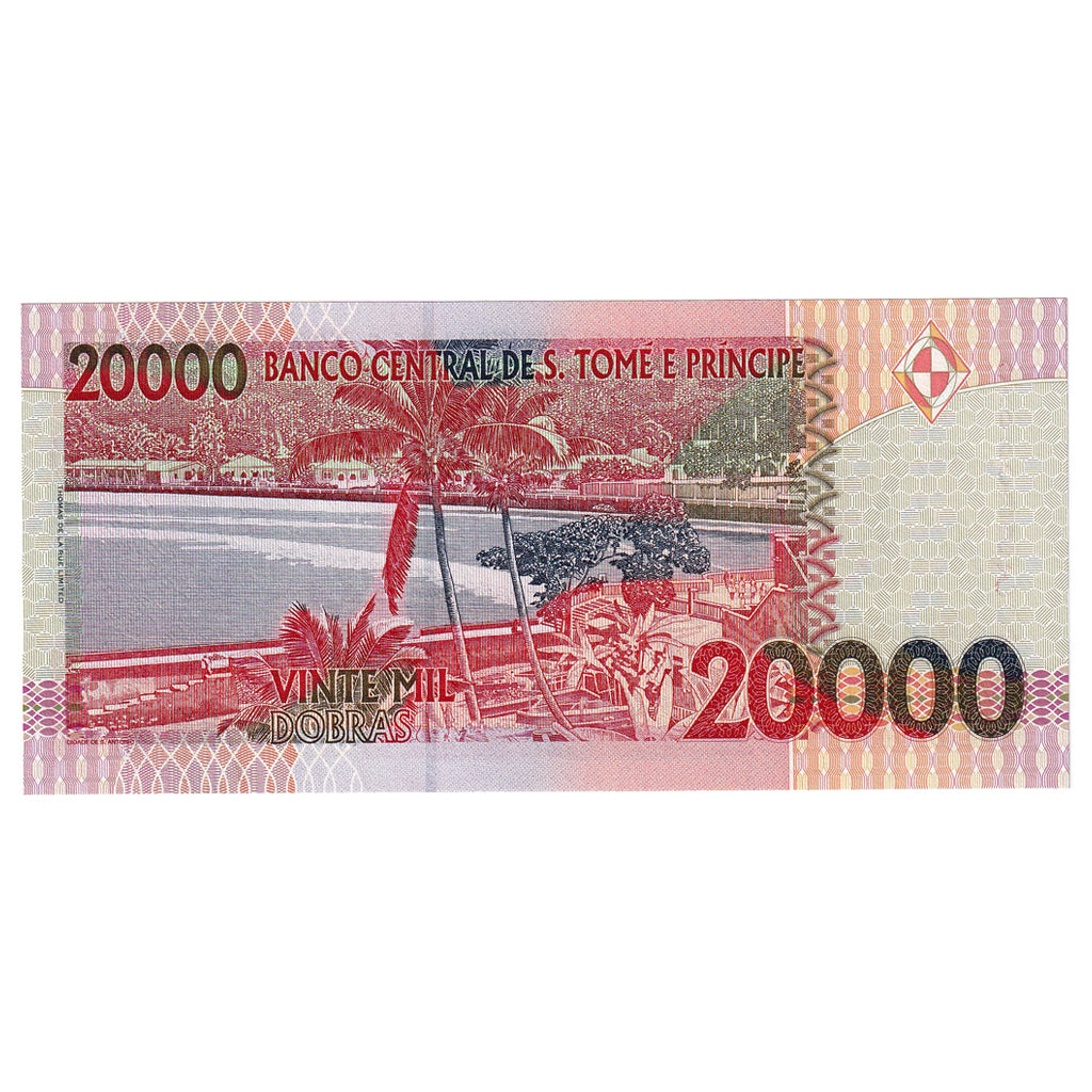 Nota, São Tomé e Príncipe, 20,000 Dobras, 1996, 1996-10-22, KM:67a