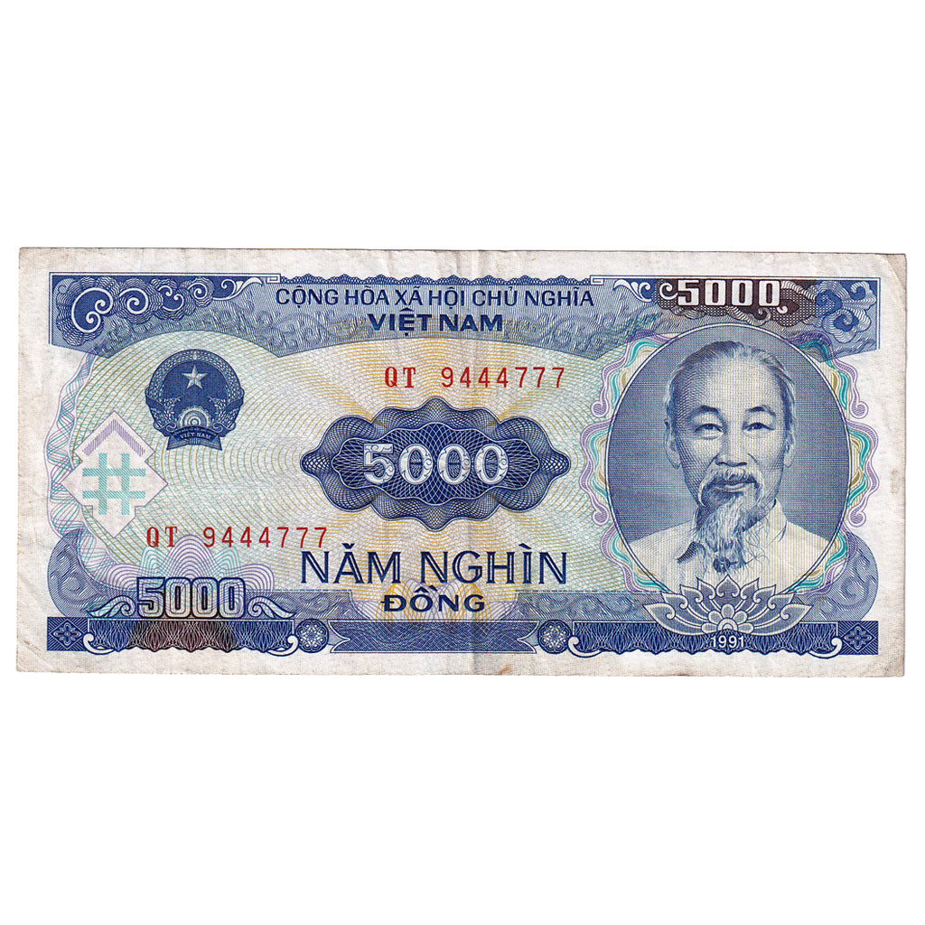 Banknote, Vietnam, 5000 D<ox>ng, 1991, KM:108a, EF(40-45)